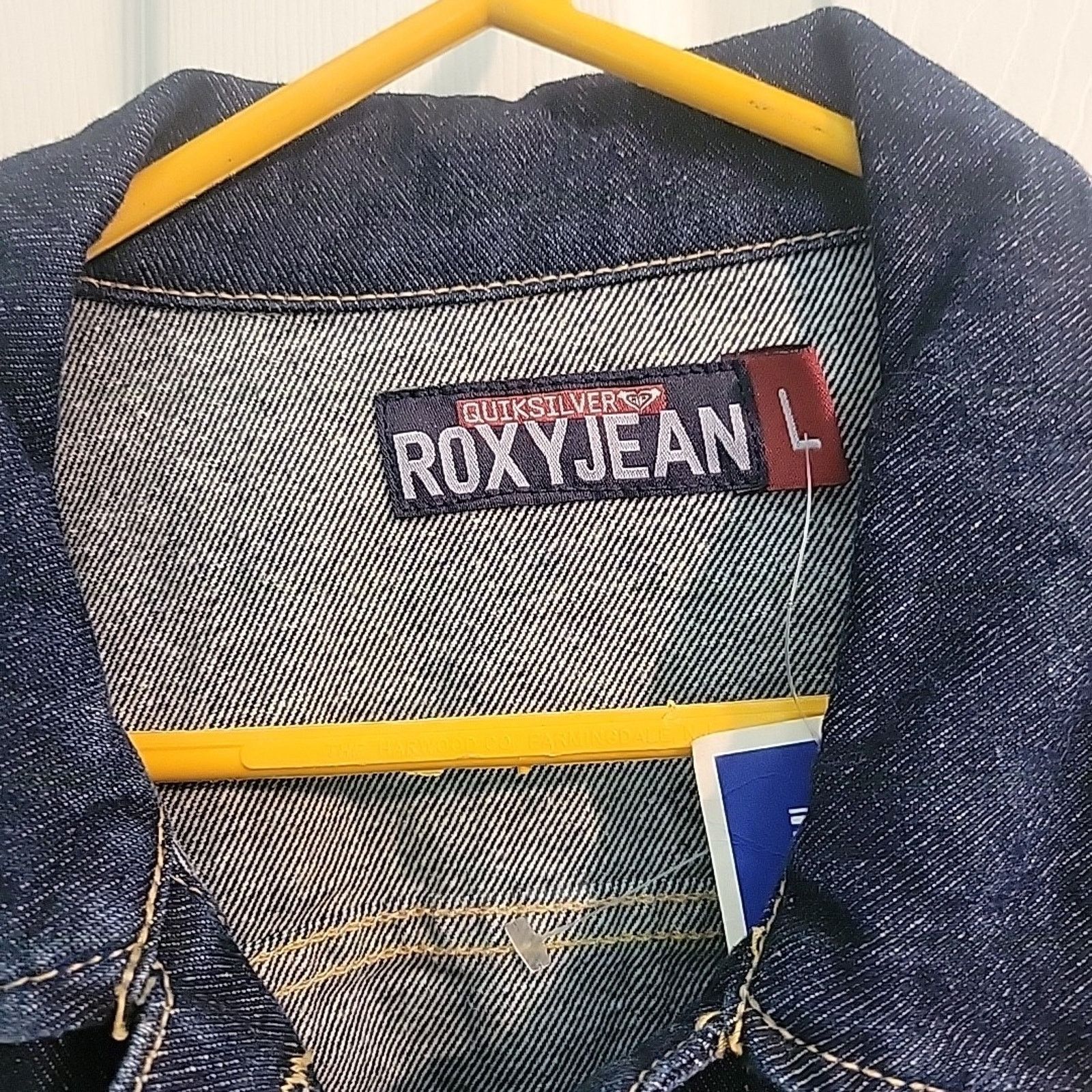 Quiksilver Roxy NWT Quiksilver Blue Denim Unlined Jacket Large Size L / US 10 / IT 46 - 2 Thumbnail