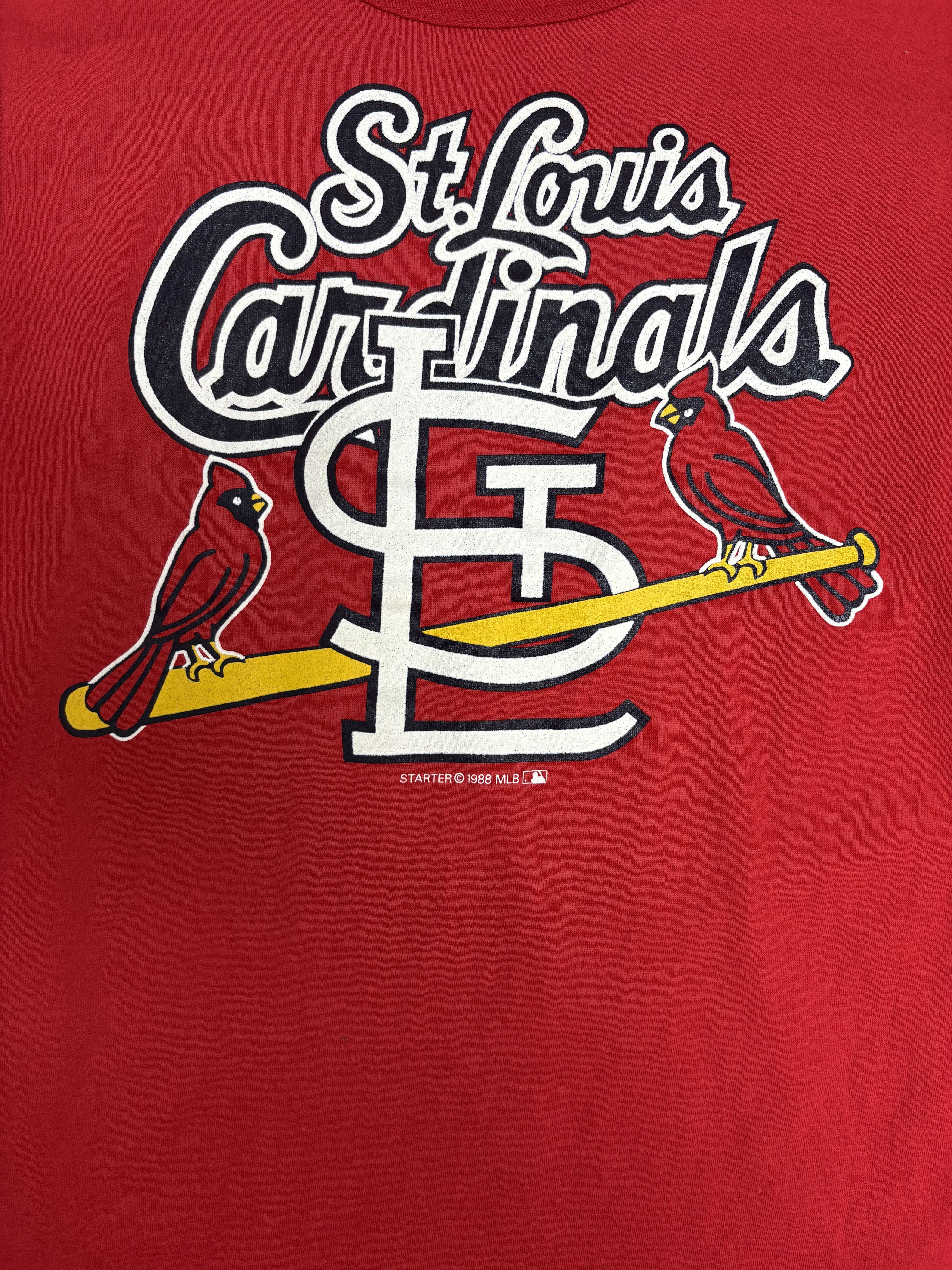 Starter St. Louis Cardinals Vintage Red T-Shirt Tee Size US M / EU 48-50 / 2 - 2 Thumbnail