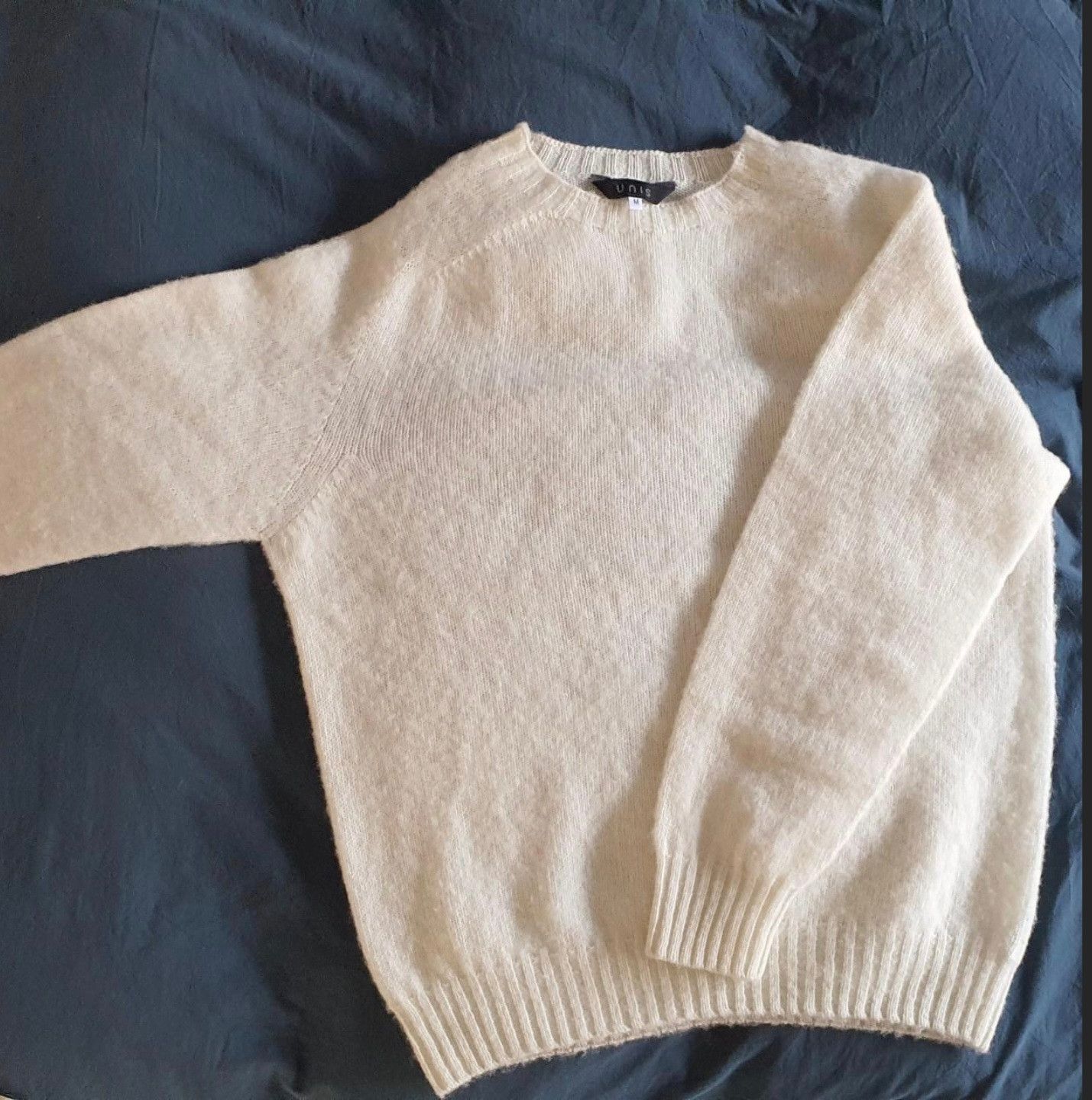 Unis Unis NY Pure Shetland Wool Sweater in White - size Medium Size US M / EU 48-50 / 2 - 2 Thumbnail