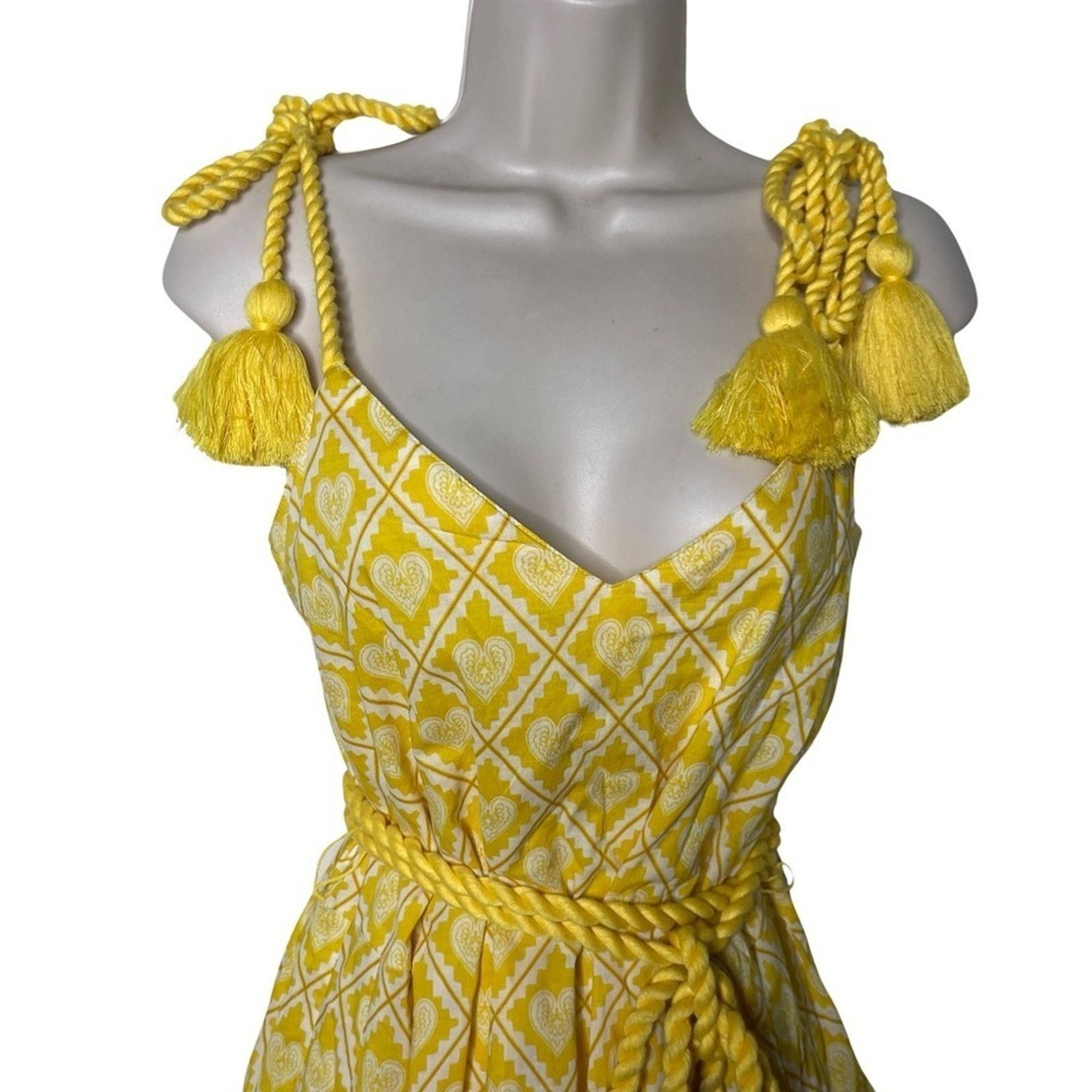 RHODE NWT RHODE Casey Dress in Love Lockdown Yellow sz S Size S / US 4 / IT 40 - 5 Thumbnail