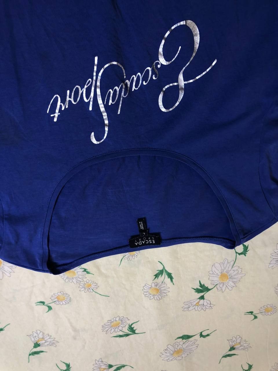 Escada Escada Sport Midnight Blue big logo tee Size L / US 10 / IT 46 - 4 Thumbnail