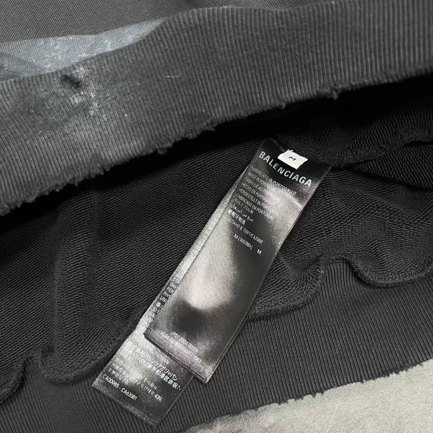 Balenciaga Balenciaga distressed mud-dyed splatter-painted hoodie Size M / US 6-8 / IT 42-44 - 5 Thumbnail