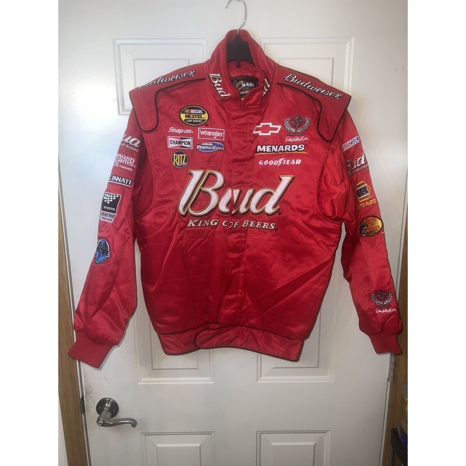 Dale Jr Bud Nascar Leather outlet Jacket Medium