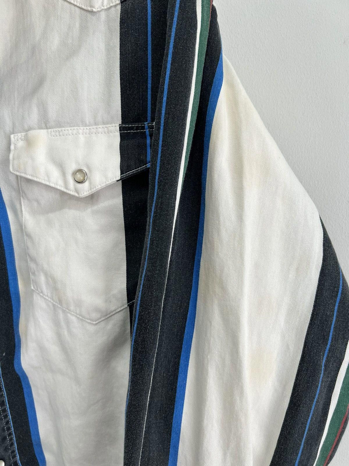 Vintage Vintage Wrangler Striped Button Up Shirt xxl Size US XXL / EU 58 / 5 - 2 Thumbnail