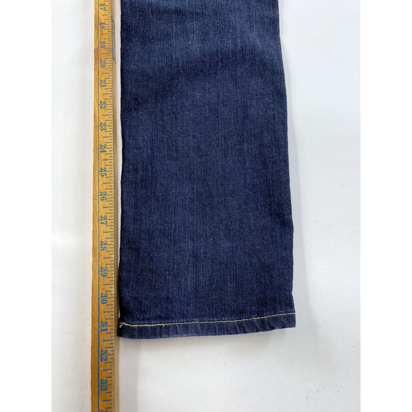 Levi's Levis 511 Jeans Mens 32x34 Dark Wash Repaired Blue Skinny 34 Inseam Regular Size 32 Mens Jeans Size US 32 / EU 48 - 7 Thumbnail