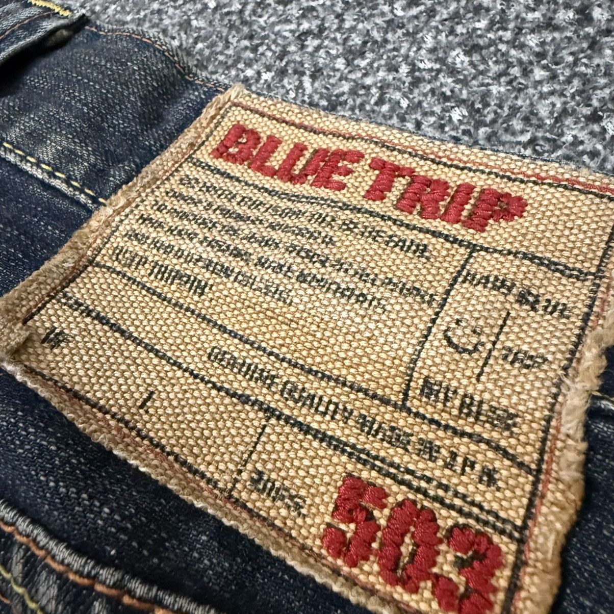 If Six Was Nine 🔥 Vintage Special Flared 🌈 Stich Edwin Blue Trip Mud Denim Size US 30 / EU 46 - 10 Thumbnail