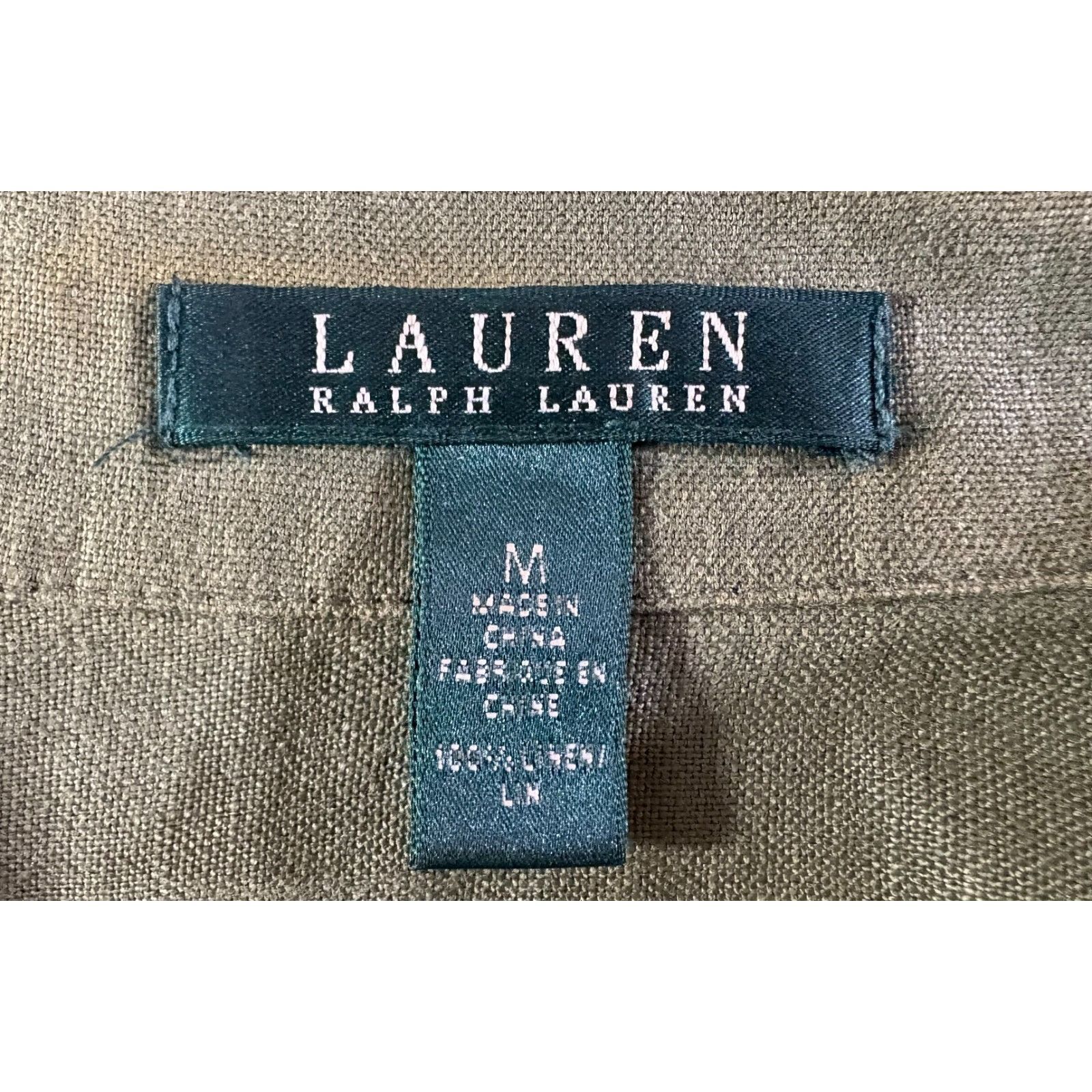 Lauren Ralph Lauren Lauren Ralph Lauren Cargo Utility Sleeveless Linen Blouse sz Size M / US 6-8 / IT 42-44 - 2 Thumbnail