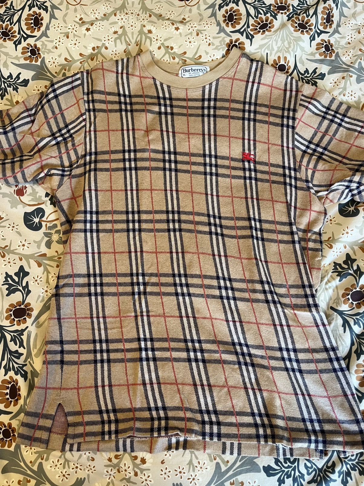 Burberry Vintage Burberry Single Stitch T-shirt Size US XL / EU 56 / 4 - 2 Thumbnail