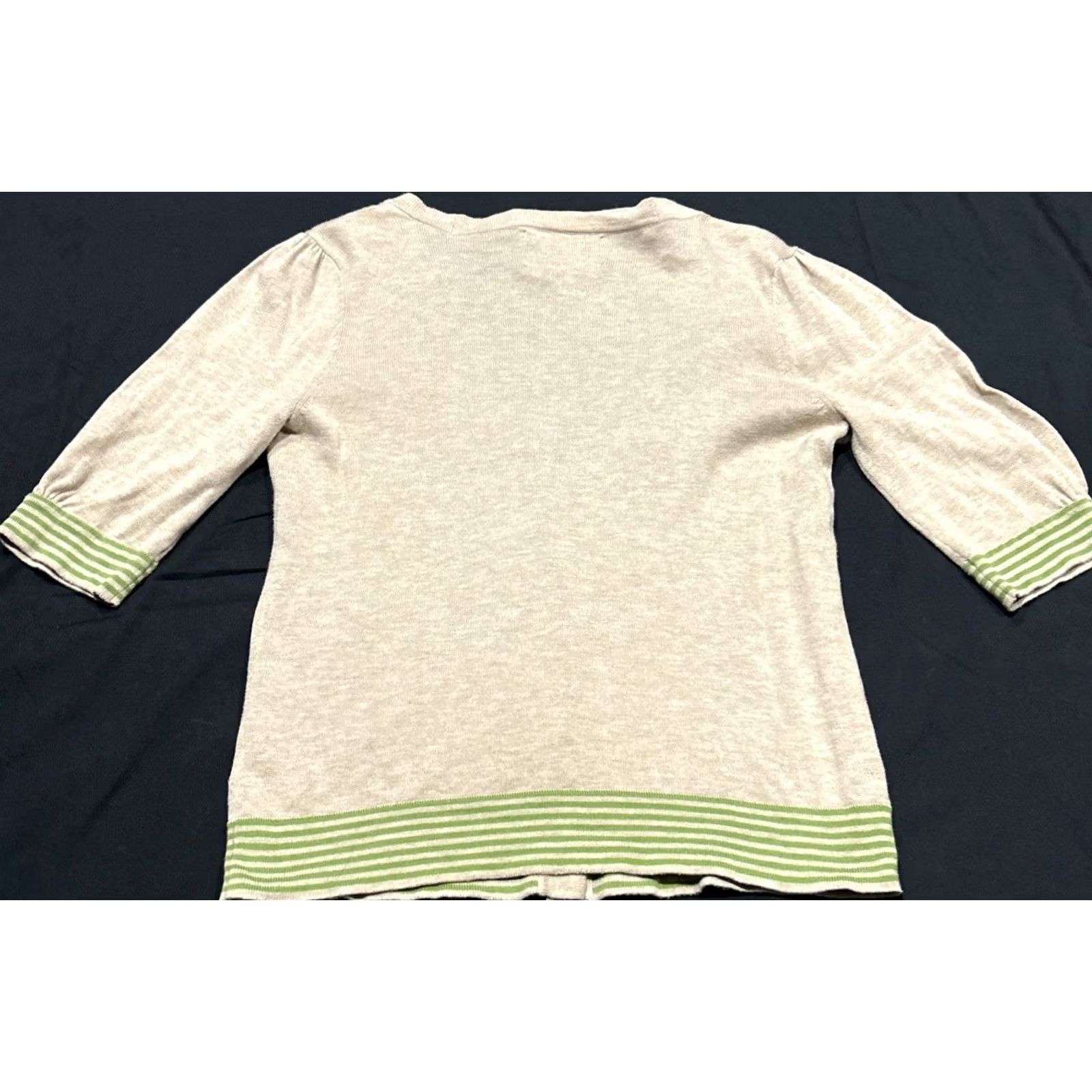 Juicy Couture Juicy Couture Cardigan Sweater M Cotton Multicolor Knit Button 3/4 Sleeve V-Neck Womens Modern Lightweight Size M / US 6-8 / IT 42-44 - 4 Thumbnail