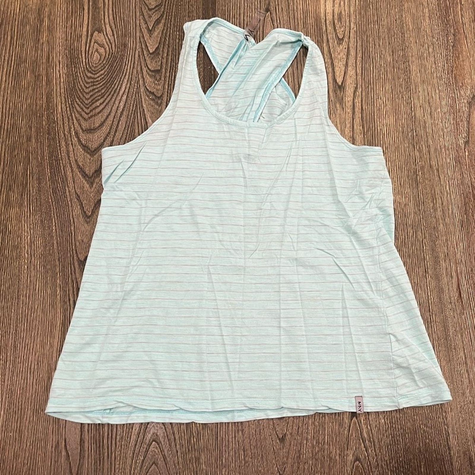 Vintage MNY Marc New York Performance Tank Top Striped Criss Sz M Size M / US 6-8 / IT 42-44 - 1 Thumbnail