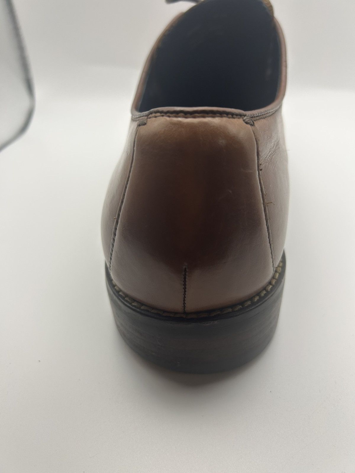 Cole Haan Cole Haan Mens Size 10 Lenox Oxford British Tan Leather Shoe Size US 10 / EU 43 - 4 Thumbnail