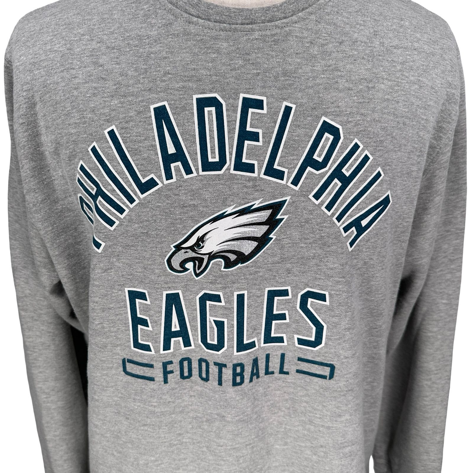 Majestic Majestic Philadelphia Eagles Football Sweatshirt Men XL Gray Size US XL / EU 56 / 4 - 2 Thumbnail