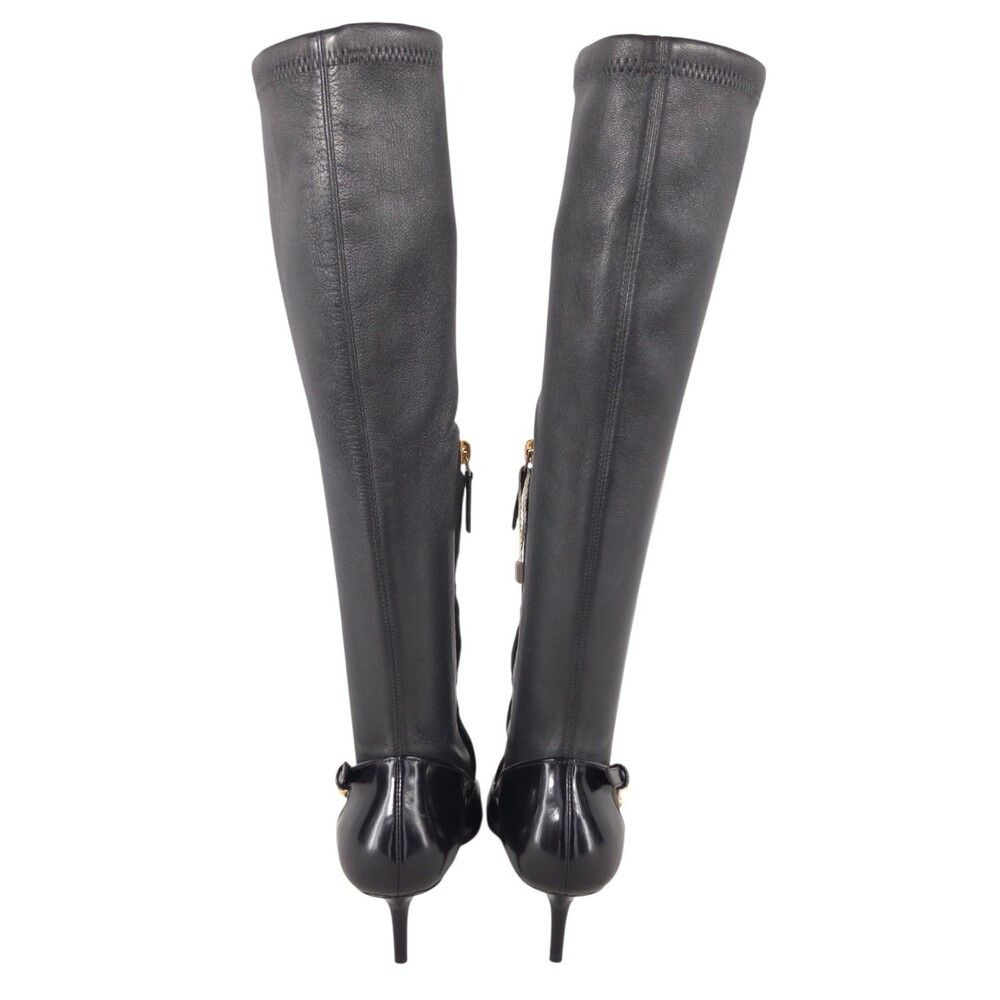 Versace Versace Safety Pin Nappa Stretch Boots US 6 EU 36 Womens Size US 6 / IT 36 - 8 Thumbnail