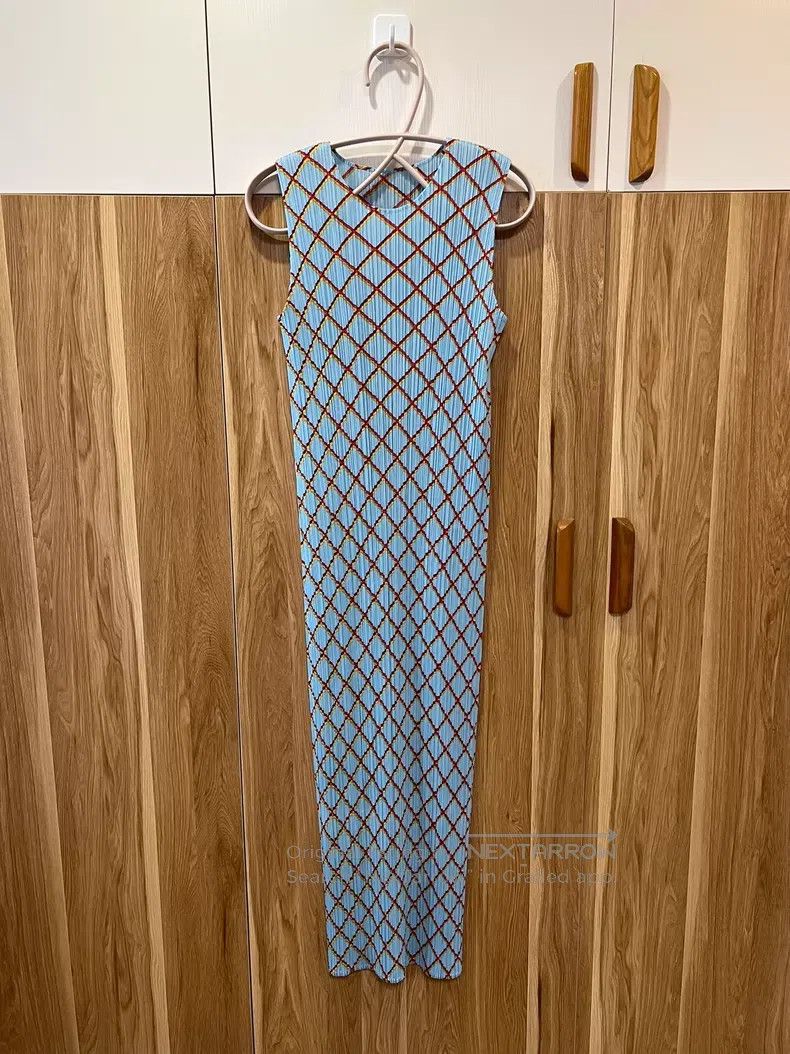 Issey Miyake Issey Miyake Light Blue Dress Size XXL / US 16-18 / IT 52-54 - 5 Thumbnail