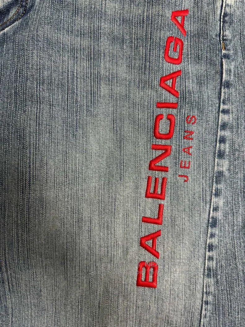 Balenciaga Balenciaga Size S Mid-Rise Trimmed Denim Jeans with Button Size US 27 - 3 Thumbnail