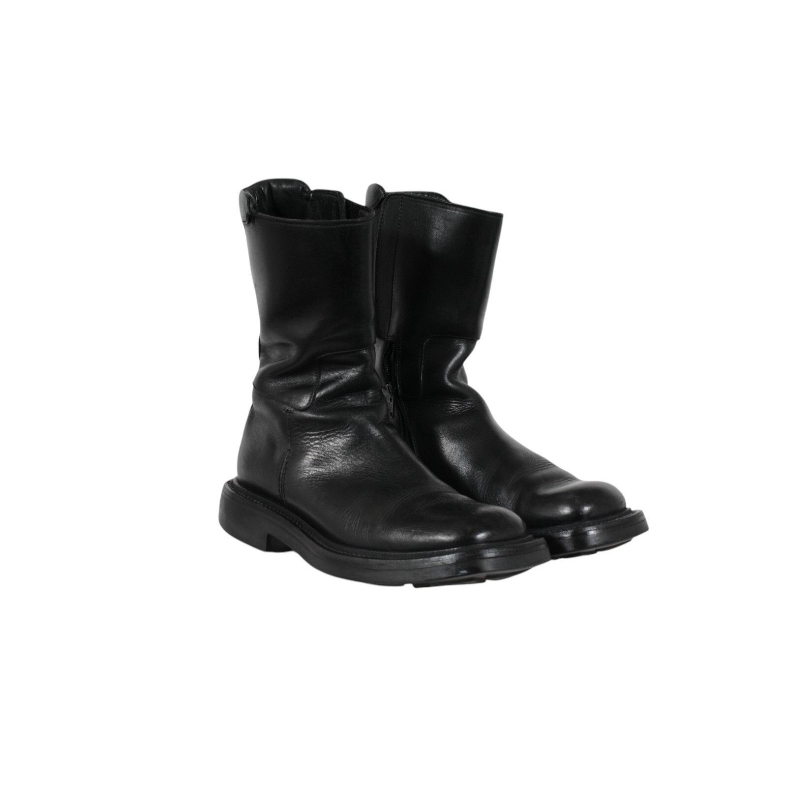 Prada Aw99 Vintage Square Toe Boots Black Leather - 02555 Size US 8.5 / EU 41-42 - 13 Thumbnail