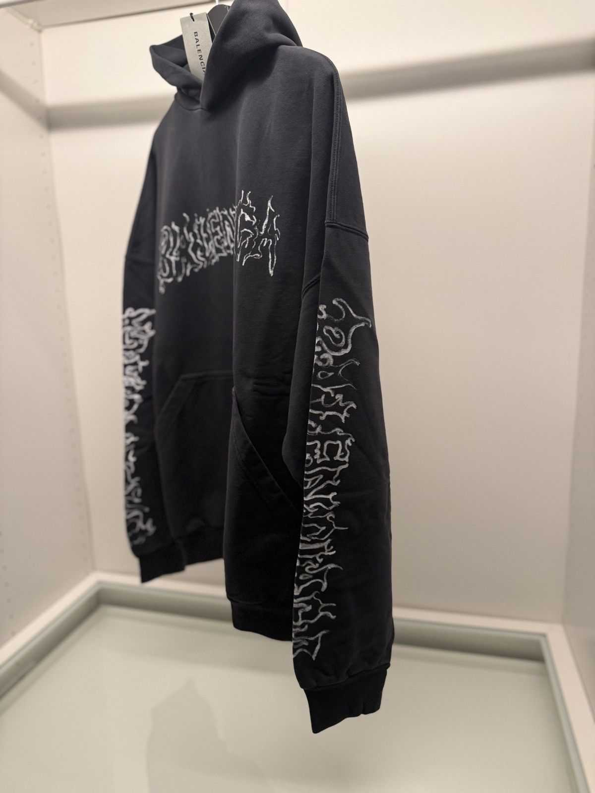 Balenciaga Balenciaga diy Metal black oversized hoodie Size US M / EU 48-50 / 2 - 2 Thumbnail