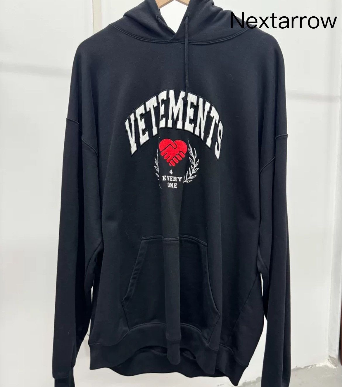 Vetements Vetements “love is us” hoodie | Grailed