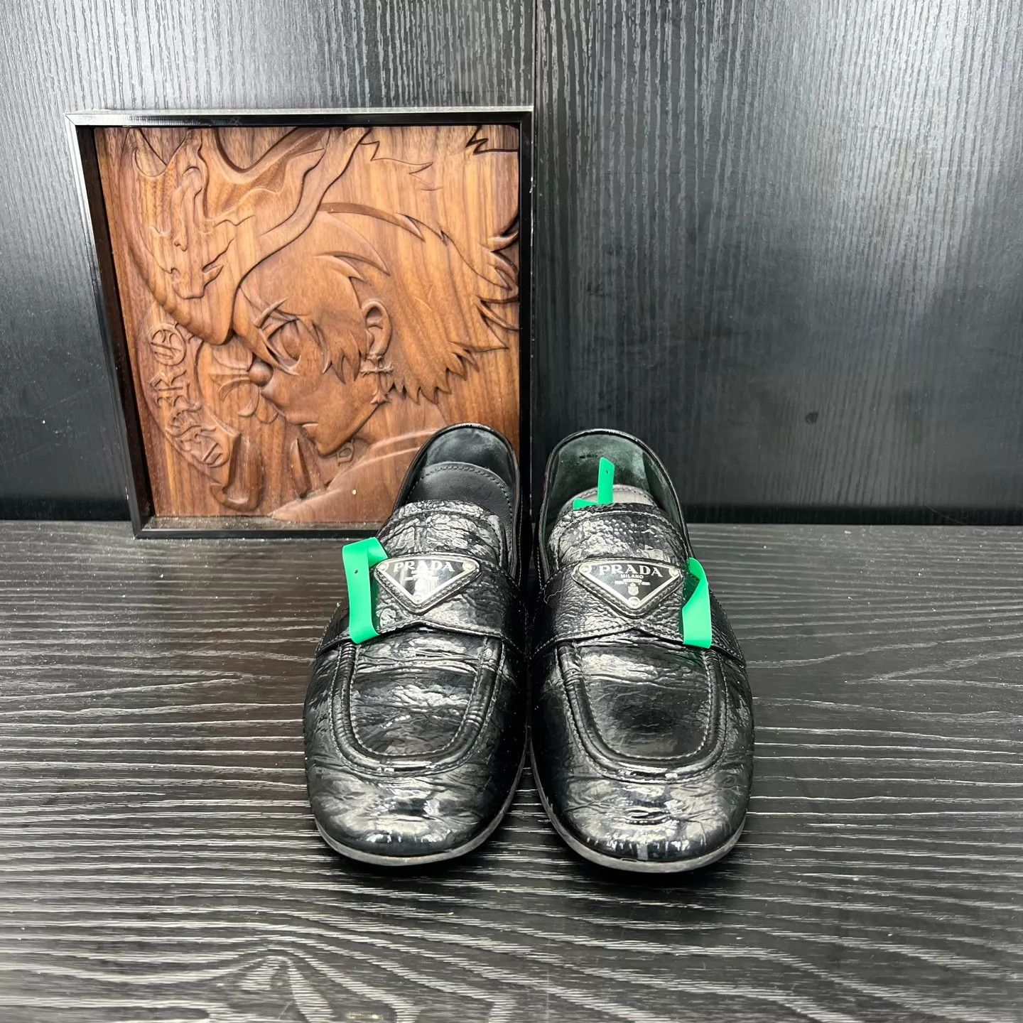Prada Prada Patent Leather Black Flat Shoes Size 37 Size US 6.5 / IT 36.5 - 6 Thumbnail