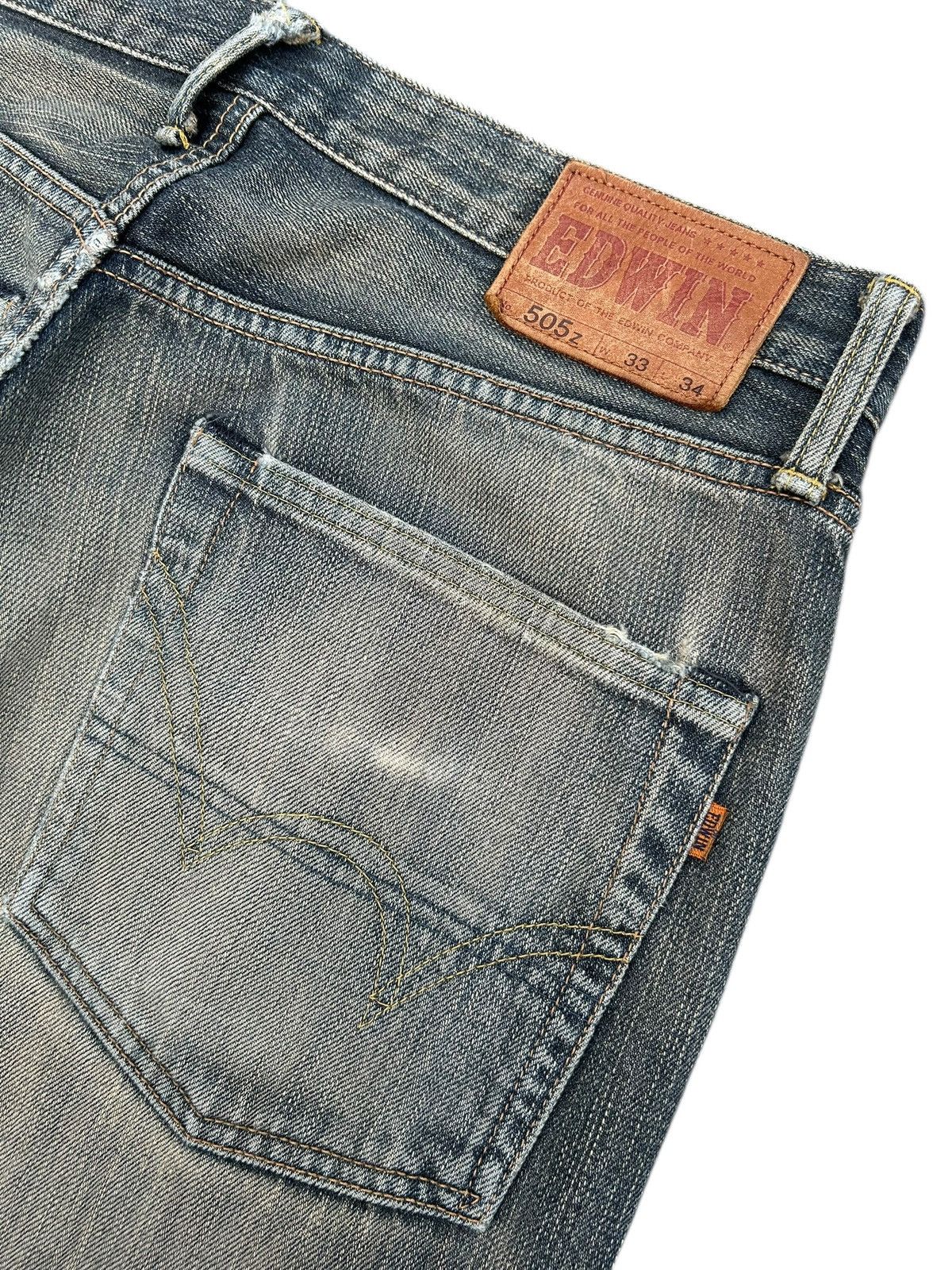 Kapital Vintage Edwin 505z Selvedge Rusty Distressed Denim Jeans Size US 34 / EU 50 - 10 Thumbnail