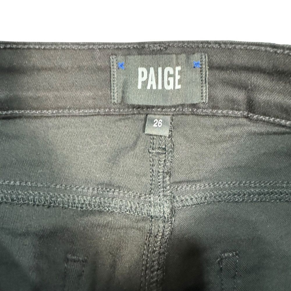 Paige NWT New Paige Hoxton Ankle Velvet Flocked Versaille Jeans S Size 26" / US 2 / IT 38 - 6 Thumbnail