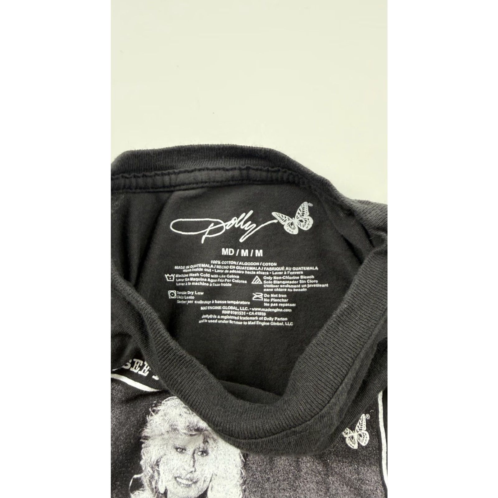 Vintage Dolly Parton Shirt Womens M Black Rainbow Quote Flowers Country Music Tee Size M / US 6-8 / IT 42-44 - 3 Thumbnail