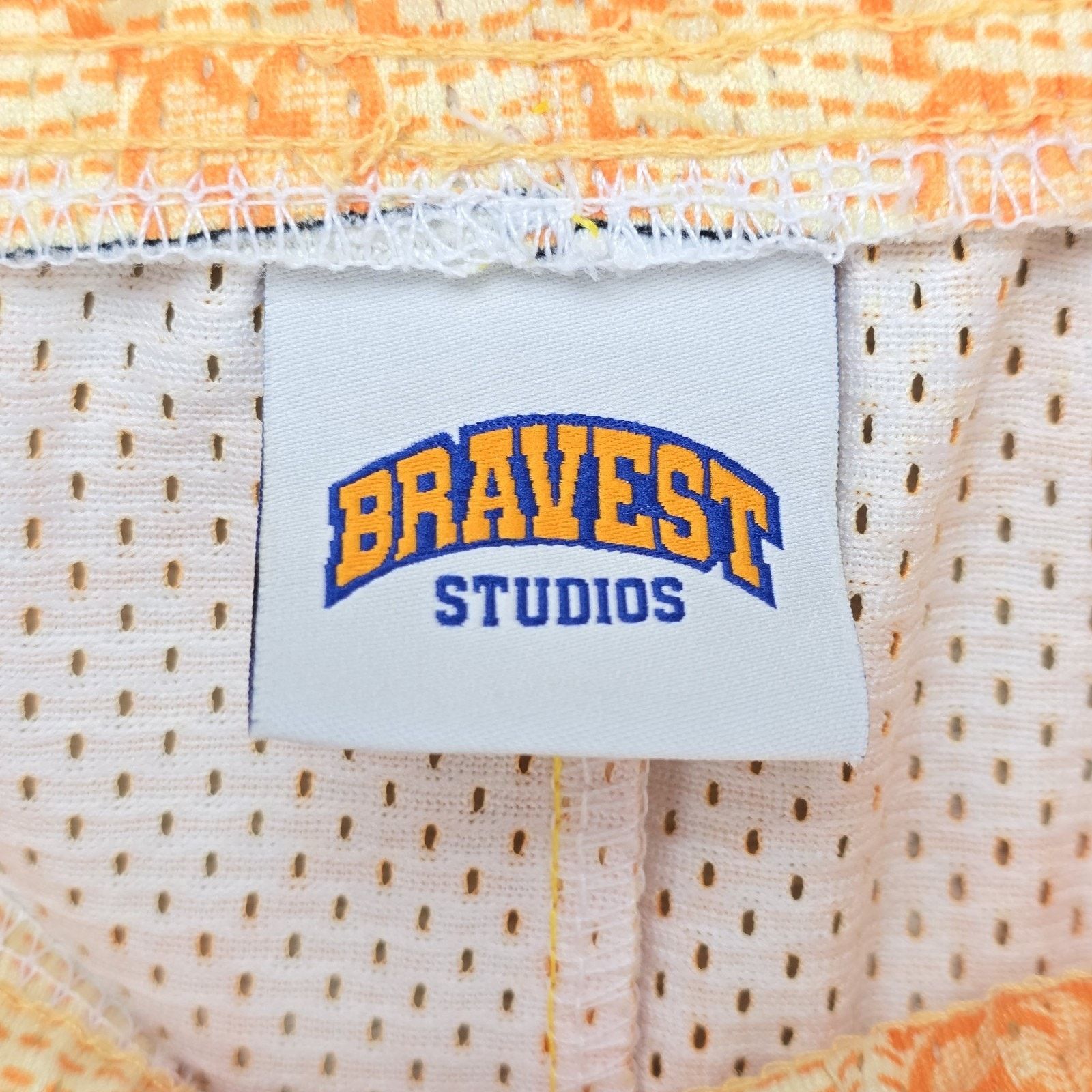 Bravest Studios Bravest Studios Mesh Shorts Mens Small GG Orange AOP Size US 28 / EU 44 - 3 Thumbnail