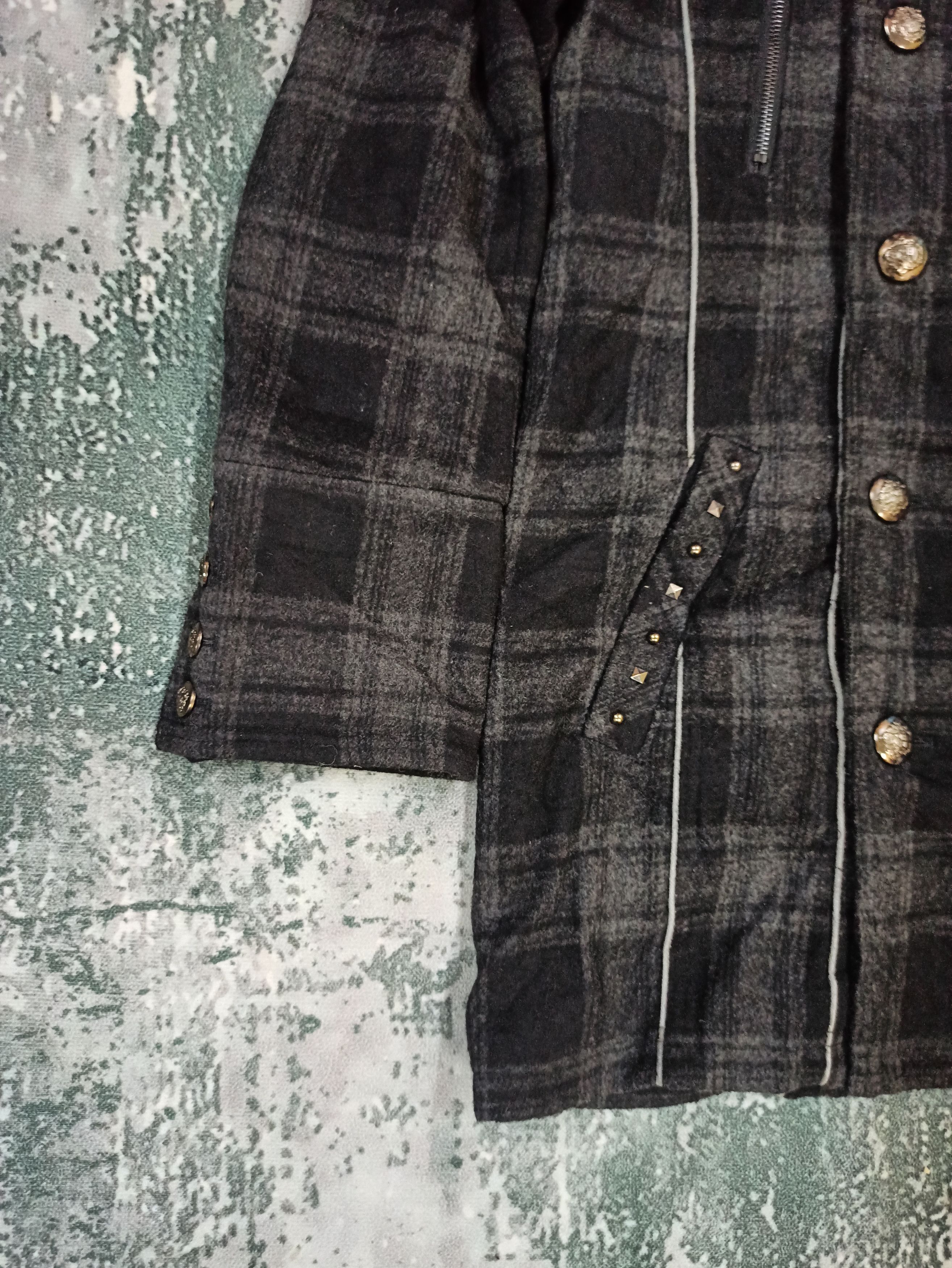 If Six Was Nine P-Coat Long Wool Unique Gothic Punk Melton Double-Breasted Size US XXL / EU 58 / 5 - 4 Thumbnail