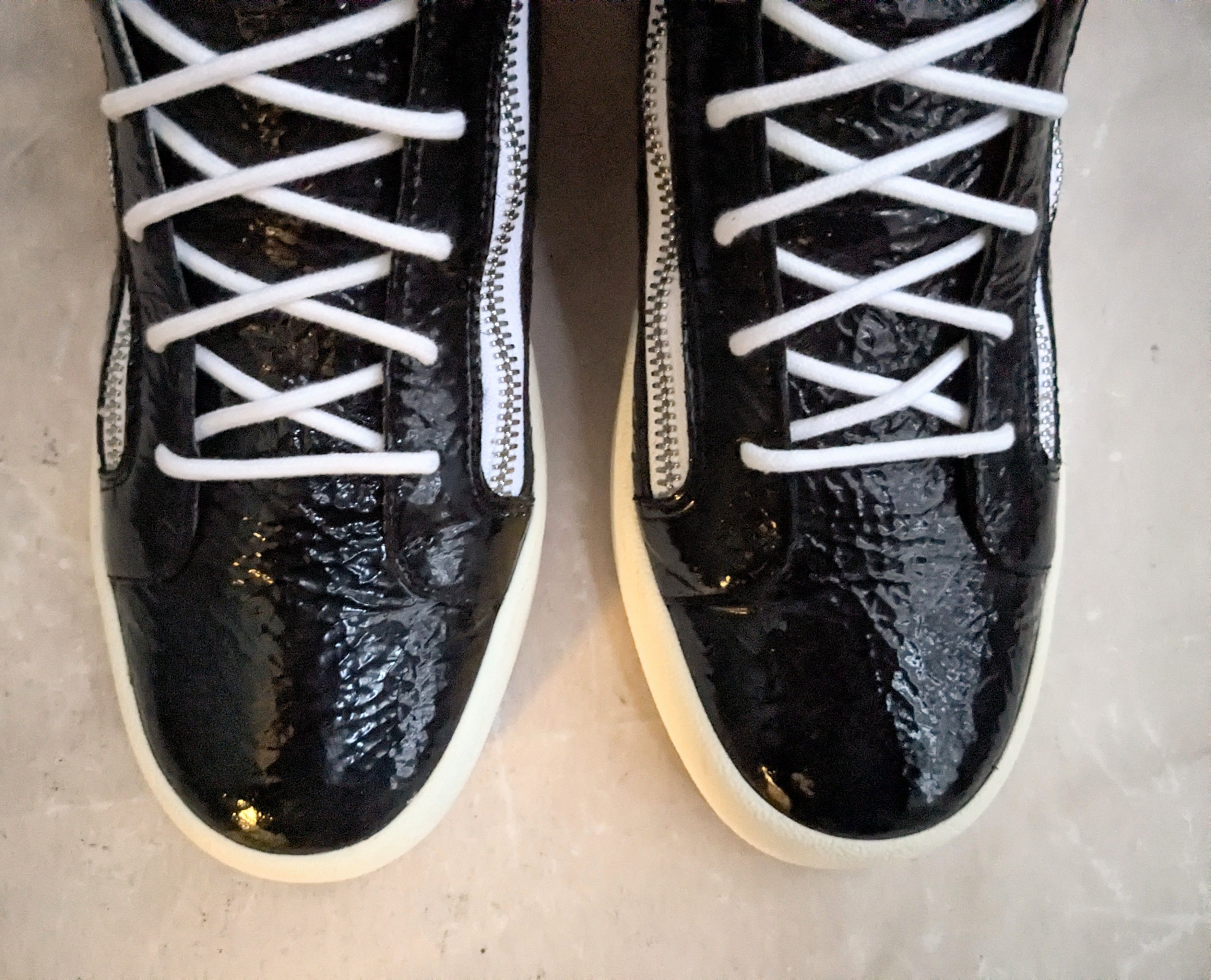 Giuseppe Zanotti Giuseppe Zanotti High Tops Black Patent Leather 13 46 Size US 13 / EU 46 - 4 Thumbnail