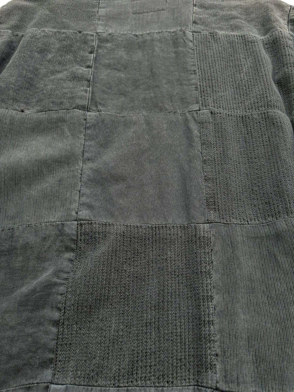 Greg Lauren Sz3 Sample Grey Washed Vintage Fabric GL1 Patchwork Kimono Size US L / EU 52-54 / 3 - 2 Thumbnail