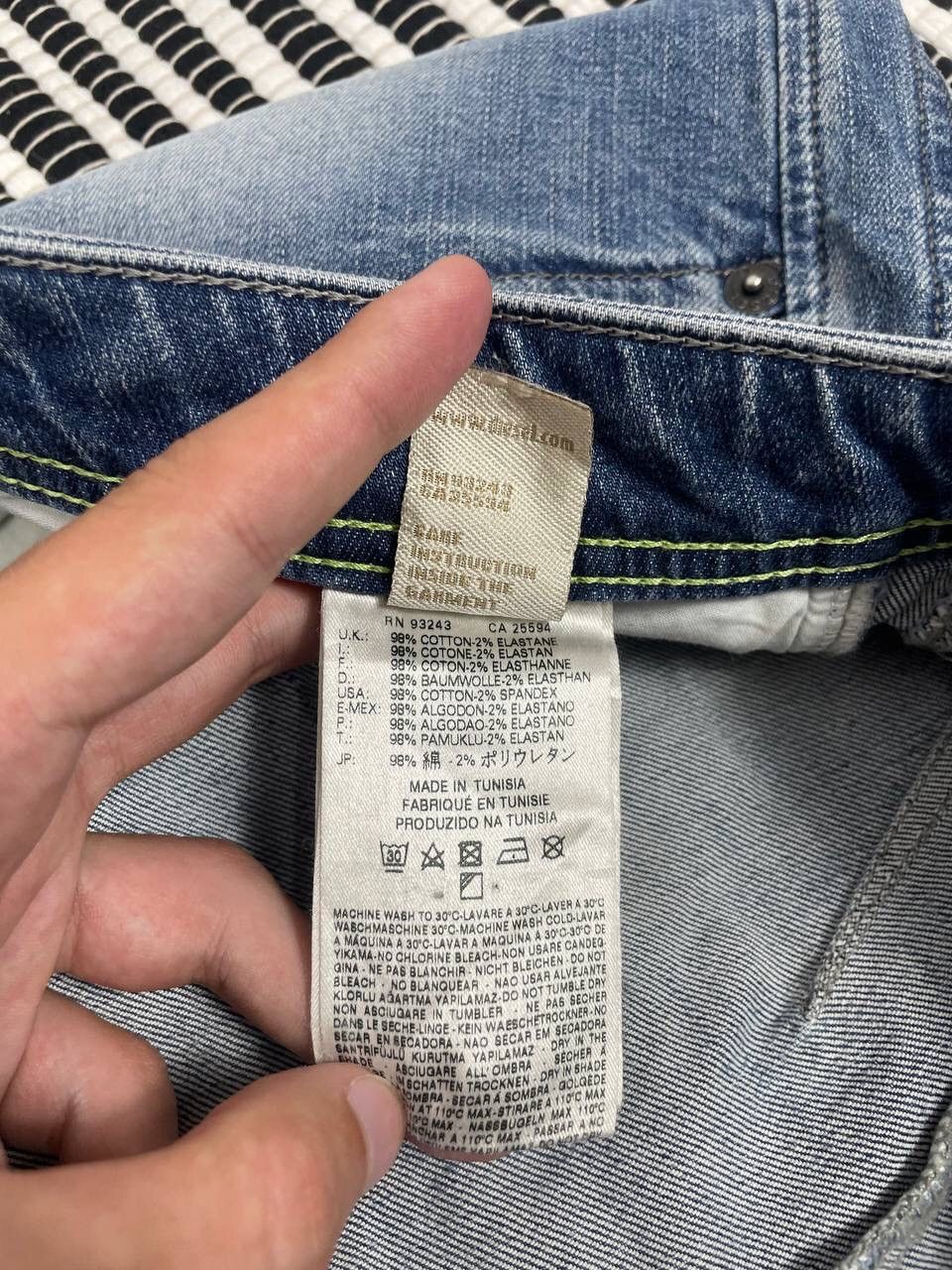 Diesel Vintage Diesel Darron Regular Slim Denim Jeans Y2K Size US 32 / EU 48 - 8 Thumbnail