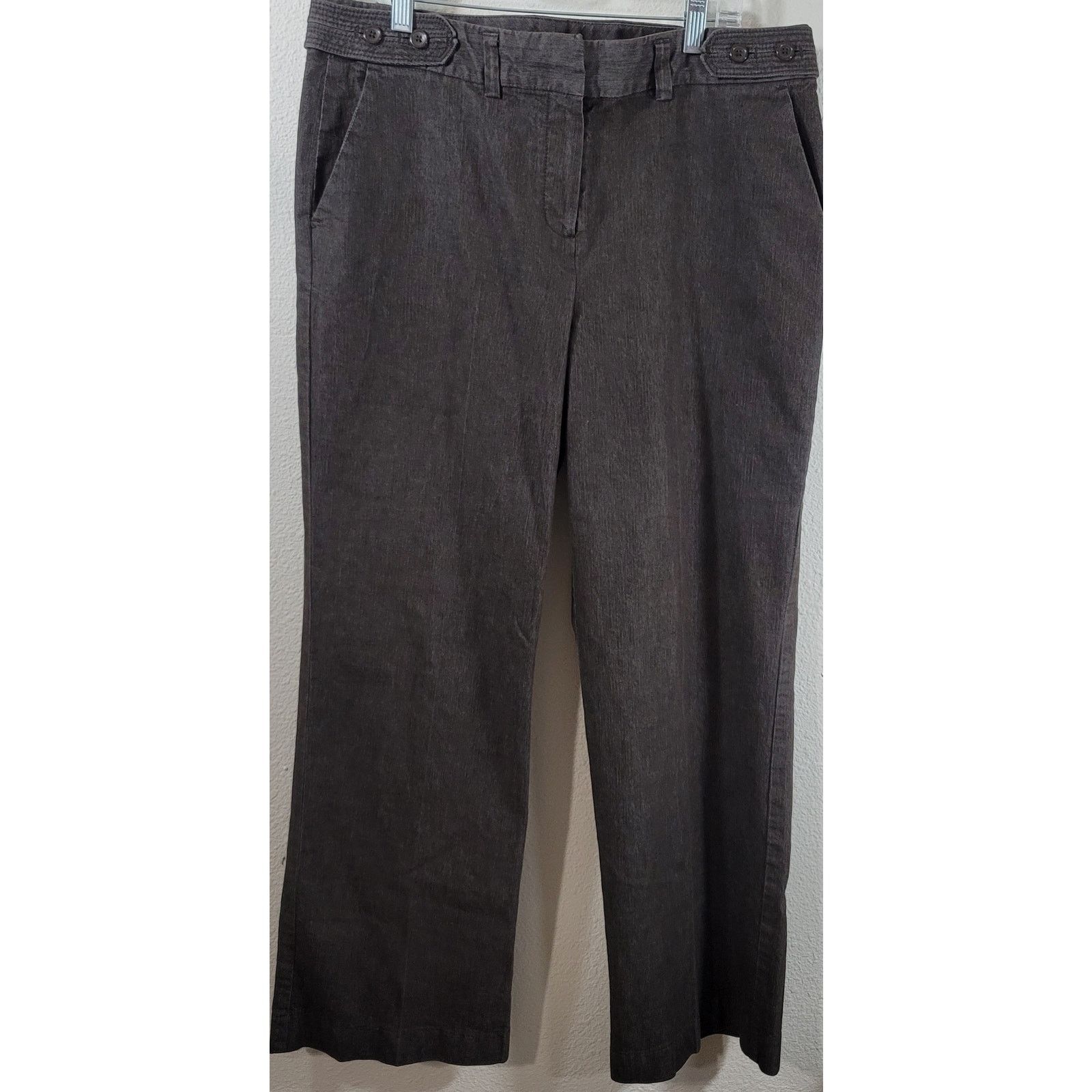 Other Larry Levine Brown Heathered Stretch Dress Pants 12 Size 34" / US 12 / IT 48 - 1 Thumbnail