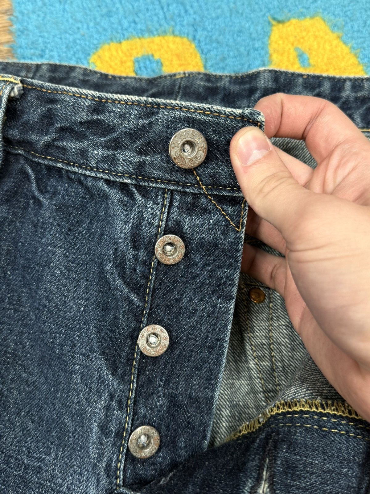 Garbstore Mens Garbstore Indigo Farm Japanese Blue Denim Selvedge Pant Size US 36 / EU 52 - 9 Thumbnail