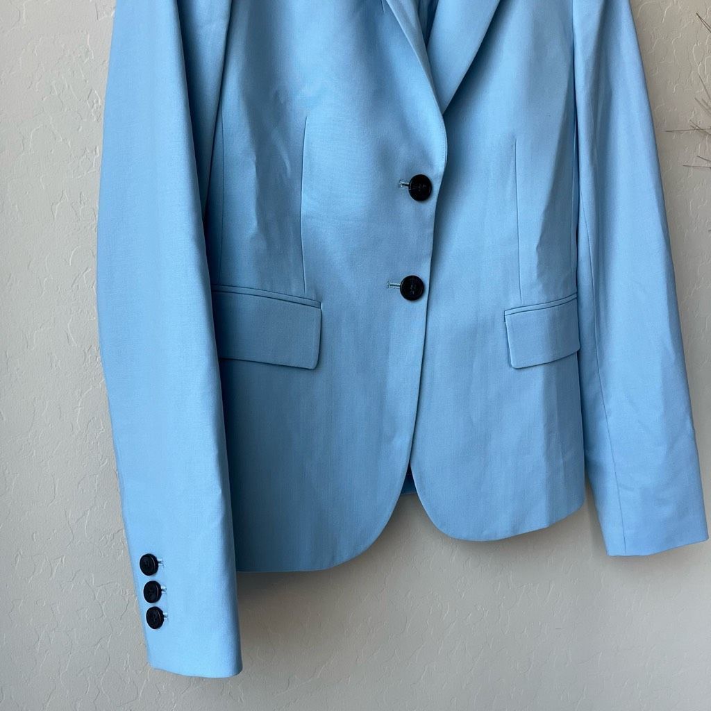 Theory Theory Blazer Light Blue Button Down Carissa Classic Suit Ja Size XS / US 0-2 / IT 36-38 - 4 Thumbnail