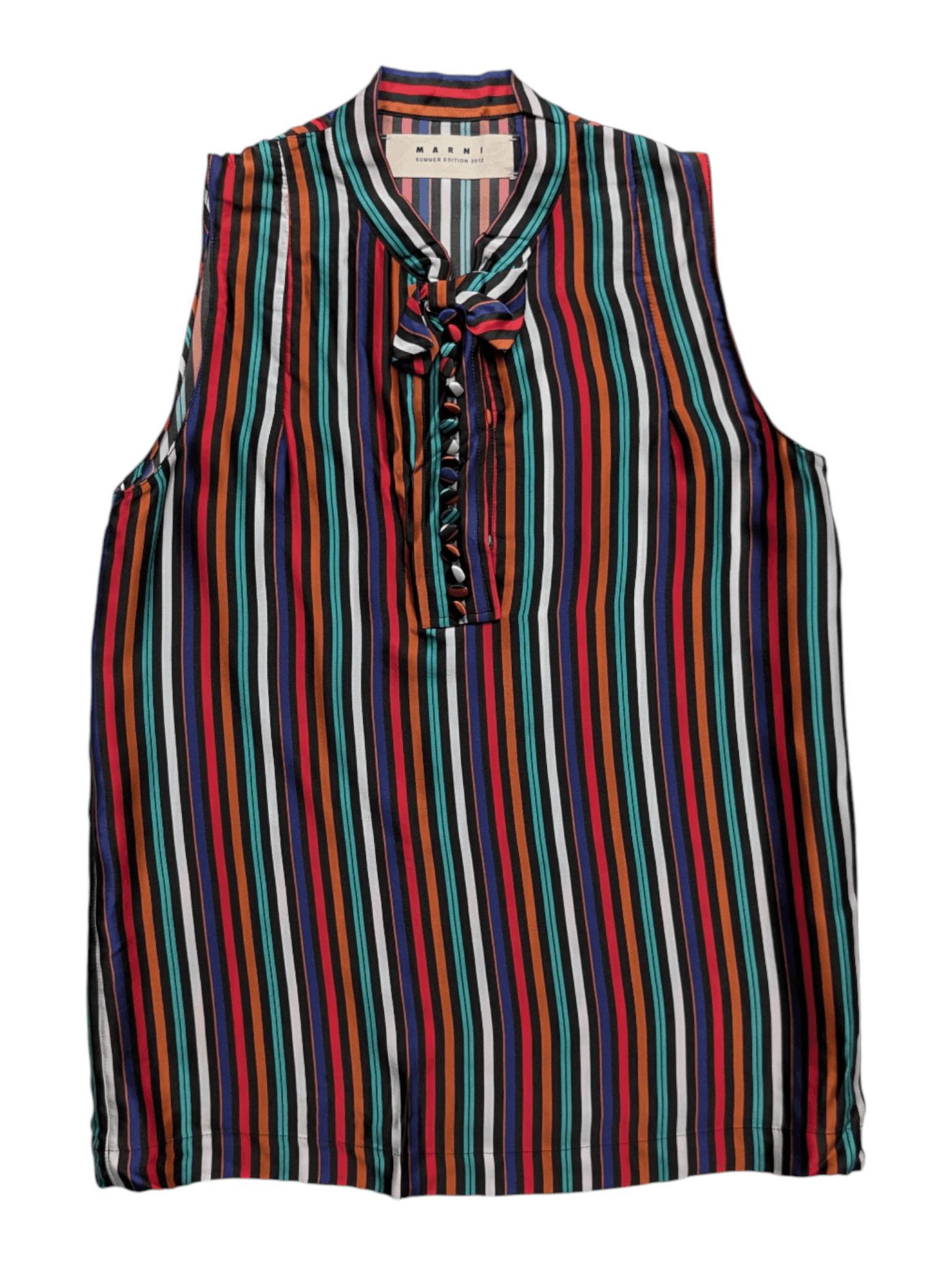 Marni Marni Striped Sleeveless Multicolor Top Size XS / US 0-2 / IT 36-38 - 1 Thumbnail