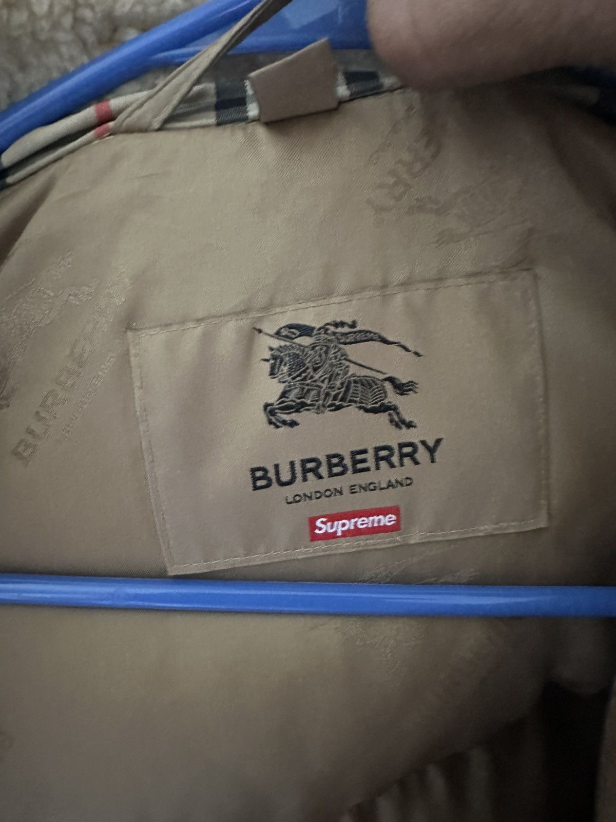Burberry × Supreme Supreme X Burberry puffer Size US L / EU 52-54 / 3 - 3 Thumbnail