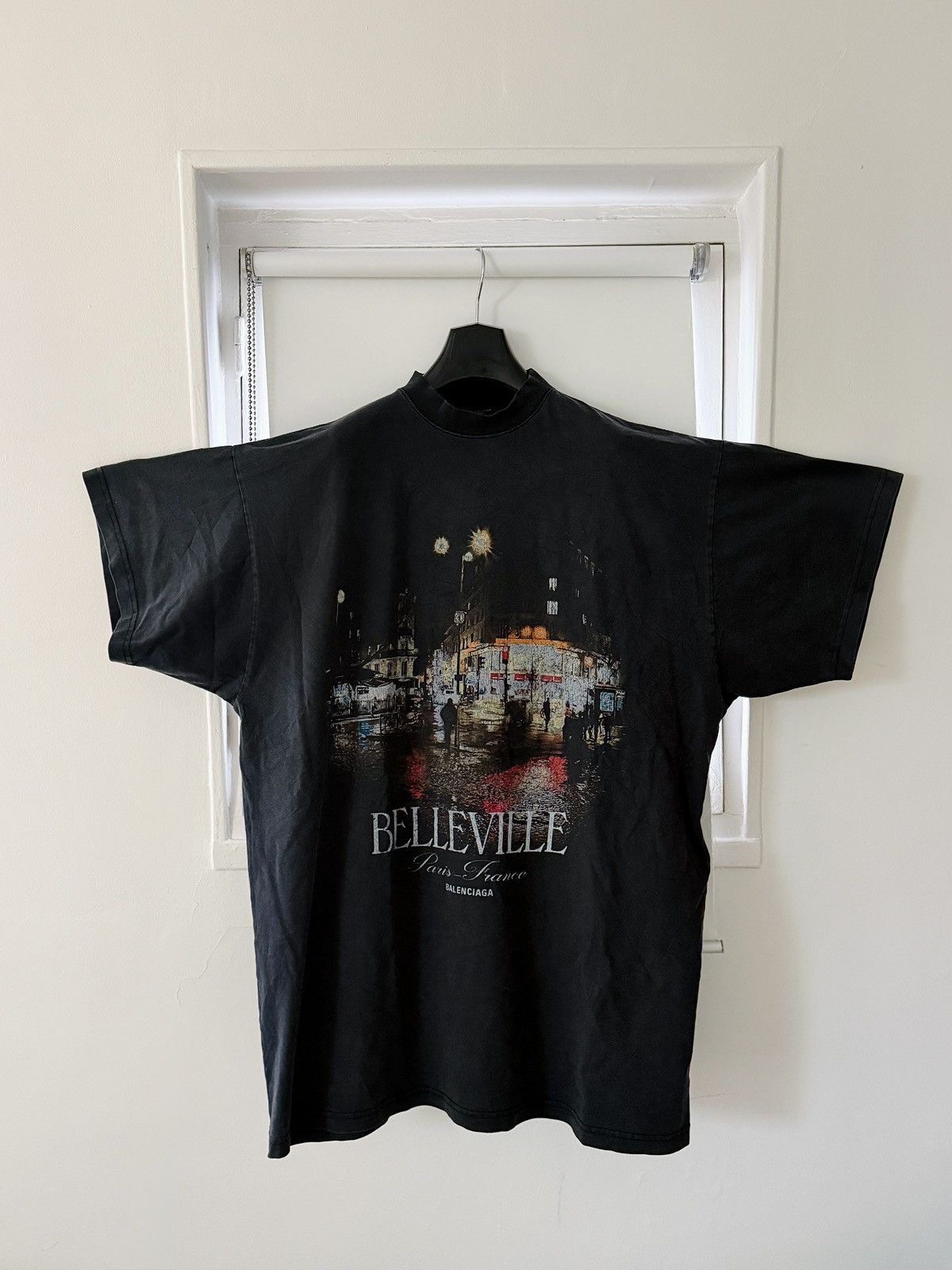 Balenciaga Balenciaga 24Fw souvenir series Belleville washed T