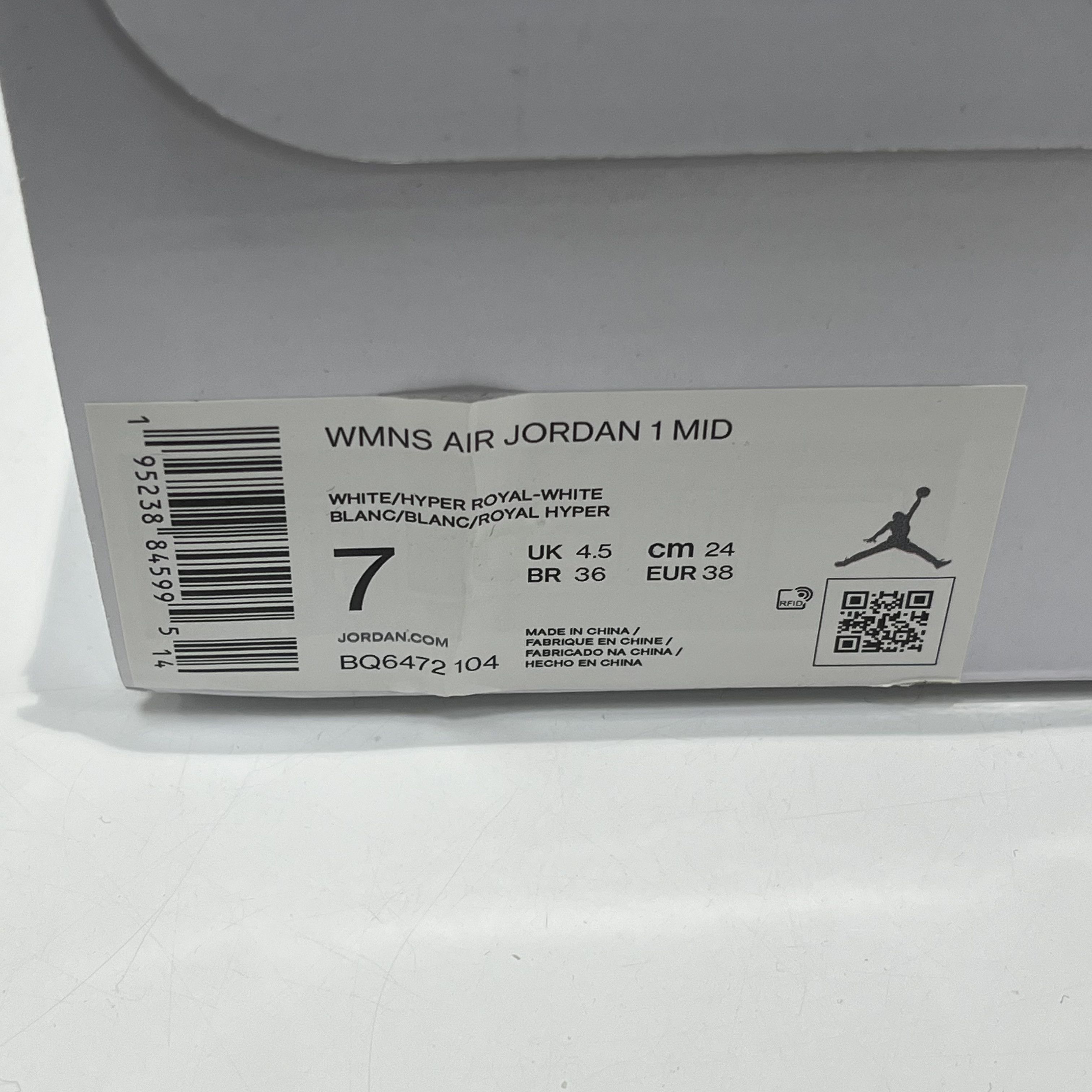 Nike Air jordan 1 Mid Kentucky Blue (W) Size US 7 / IT 37 - 7 Thumbnail