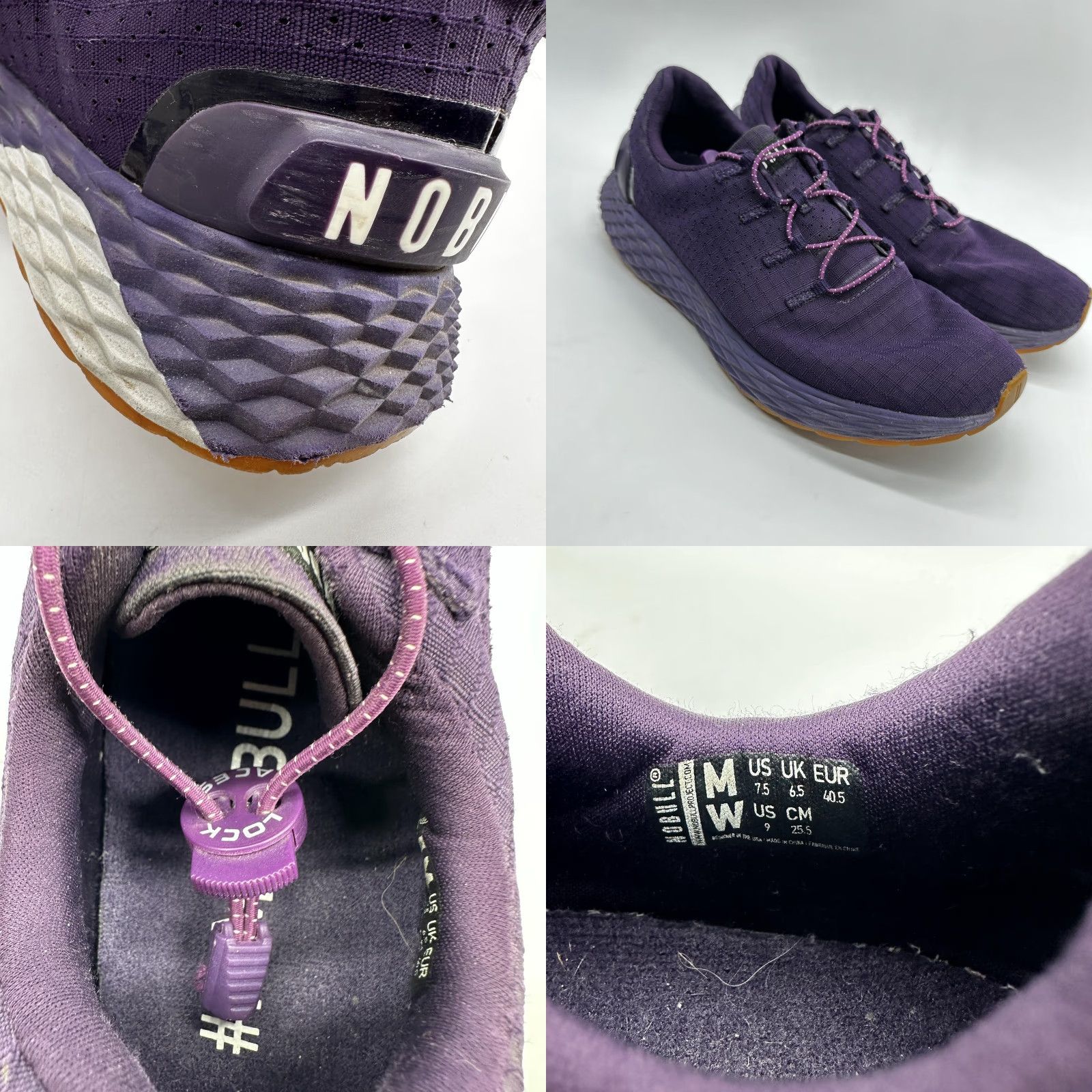 Vintage NOBULL Training Shoes Womens 9 Purple Textile Low Top Athletic Sneakers Size M / US 6-8 / IT 42-44 - 8 Thumbnail