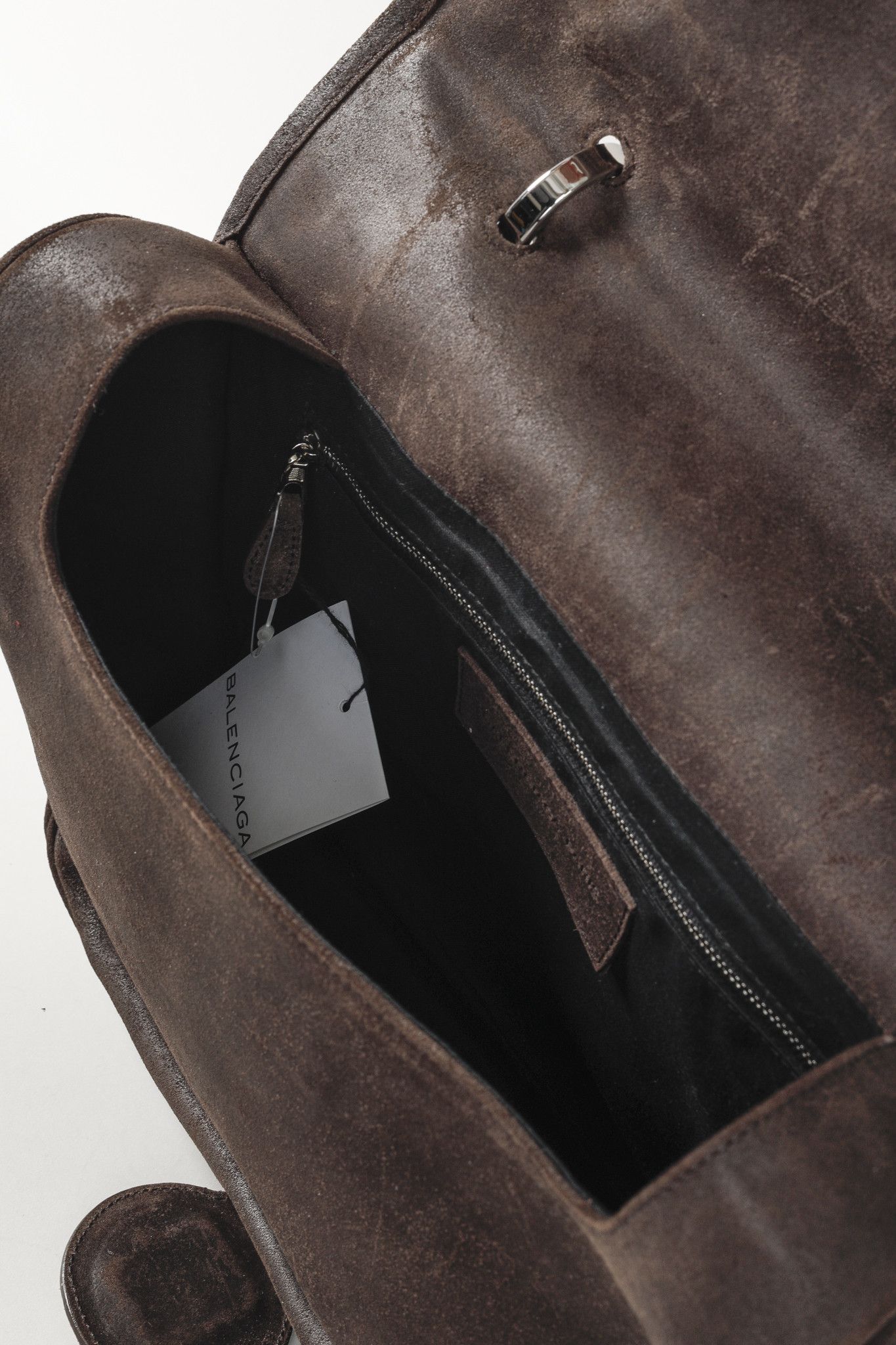 Balenciaga Balenciaga Brown Suede Saddle Work Bag Size ONE SIZE - 12 Thumbnail