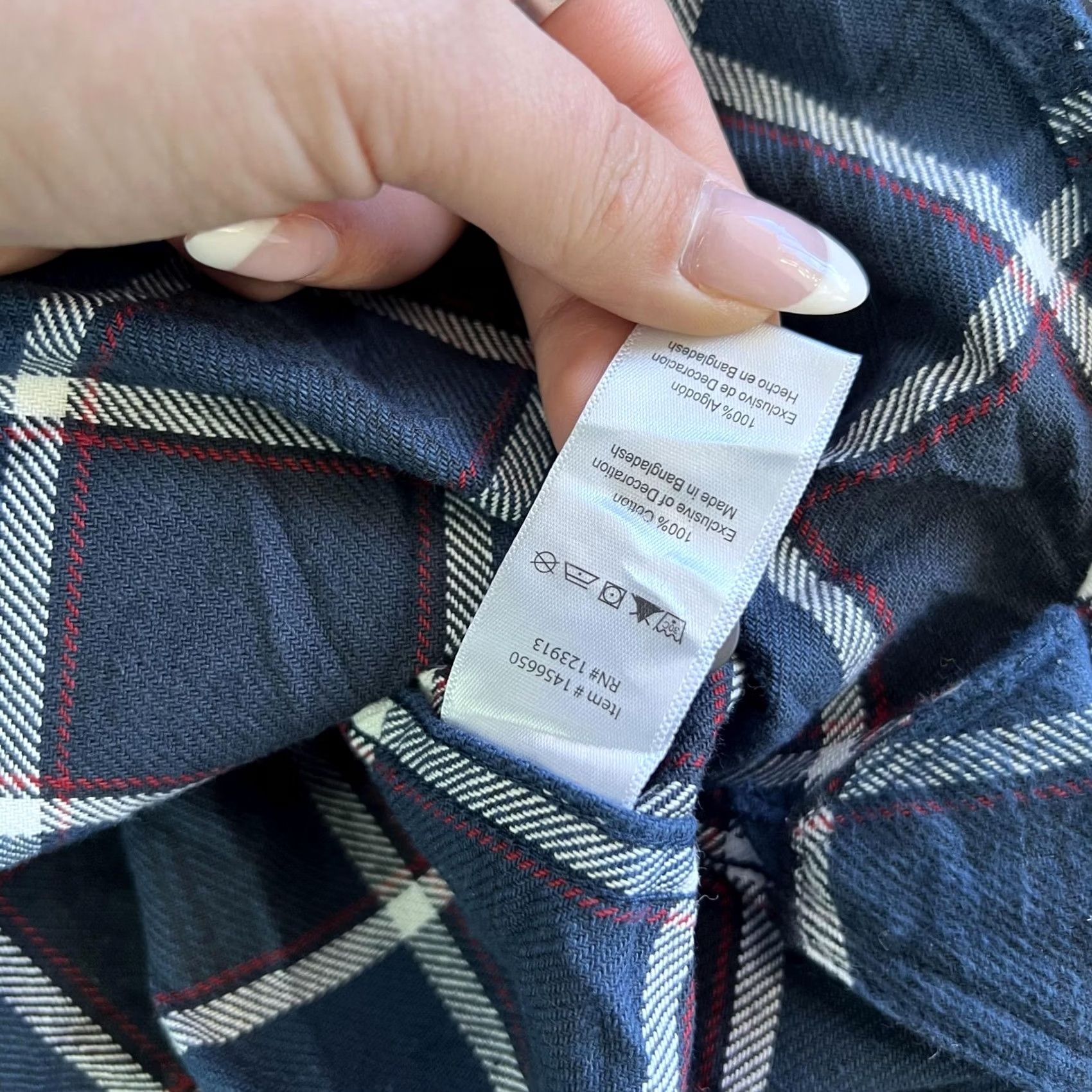 Vintage Jacks MFG Flannel Shirt Mens 3XL Blue Plaid Long Sleeve Button Up Casual Size US XXL / EU 58 / 5 - 4 Thumbnail