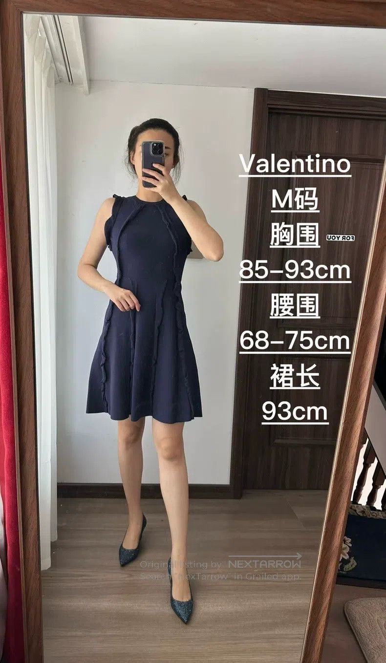 Valentino Valentino Patchwork ruffled dress Size M / US 6-8 / IT 42-44 - 1 Thumbnail
