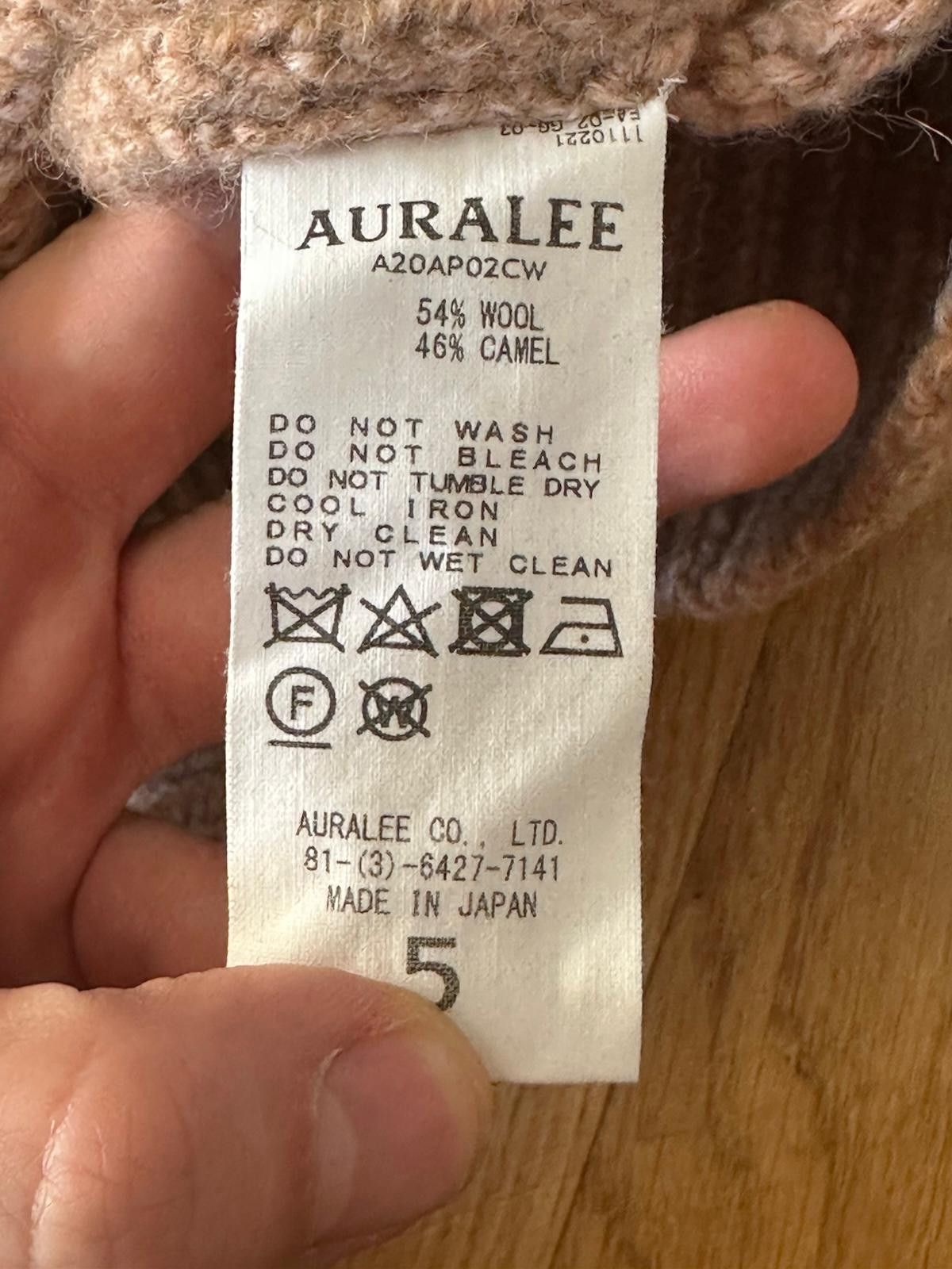 Auralee Camel Knit Sweater Size 5 Size US XL / EU 56 / 4 - 4 Thumbnail