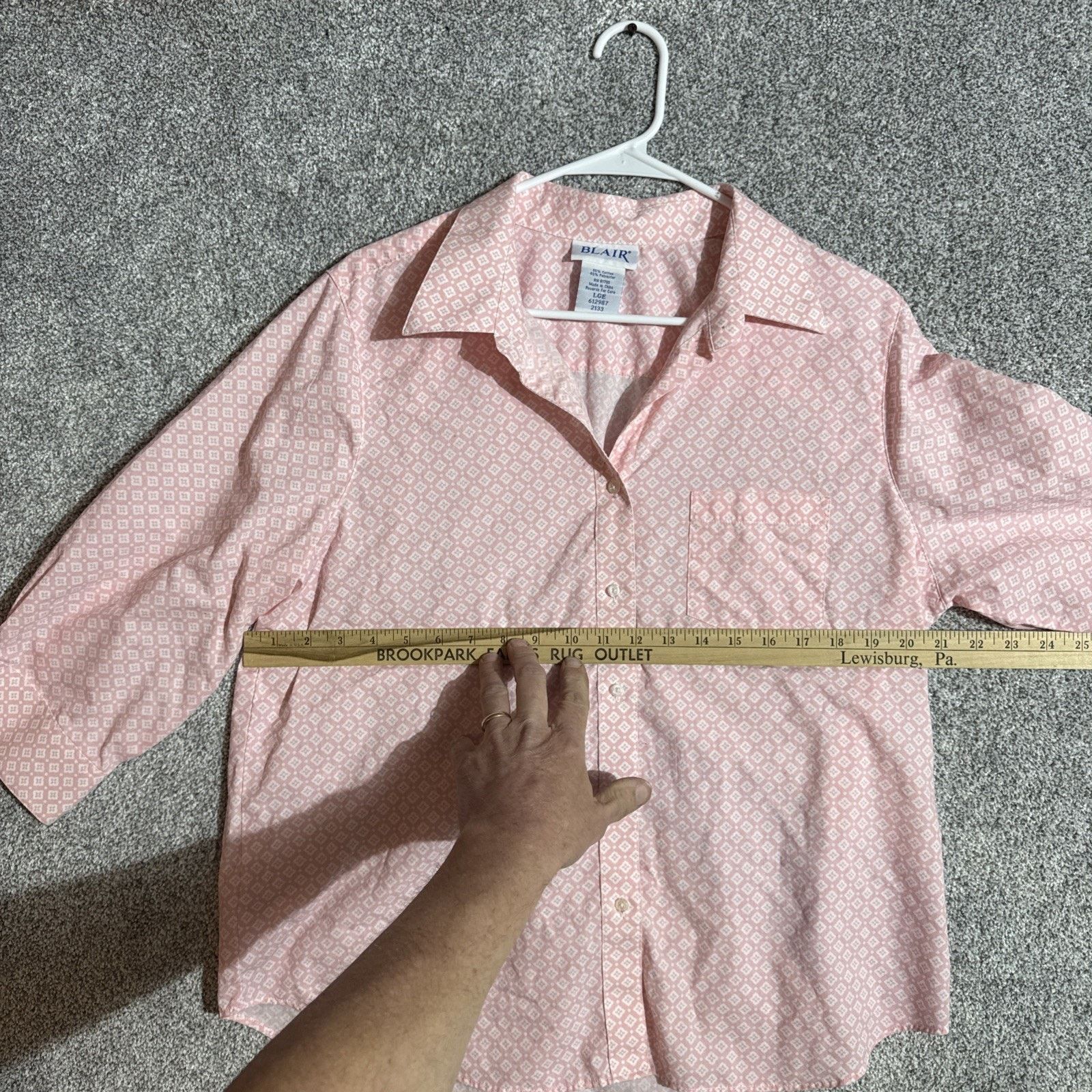 Other Blair Top Womens Large Office Pastel Preppy Retro Button Up Size L / US 10 / IT 46 - 3 Thumbnail