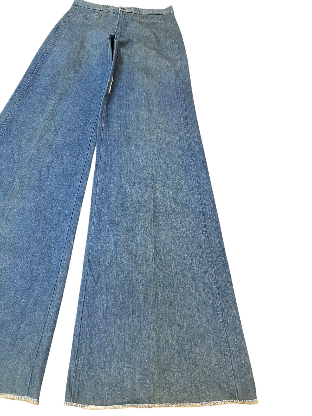 4GSELLER Vintage UFO Massive Flare Bell Bottom Denim Size US 27 - 4 Thumbnail