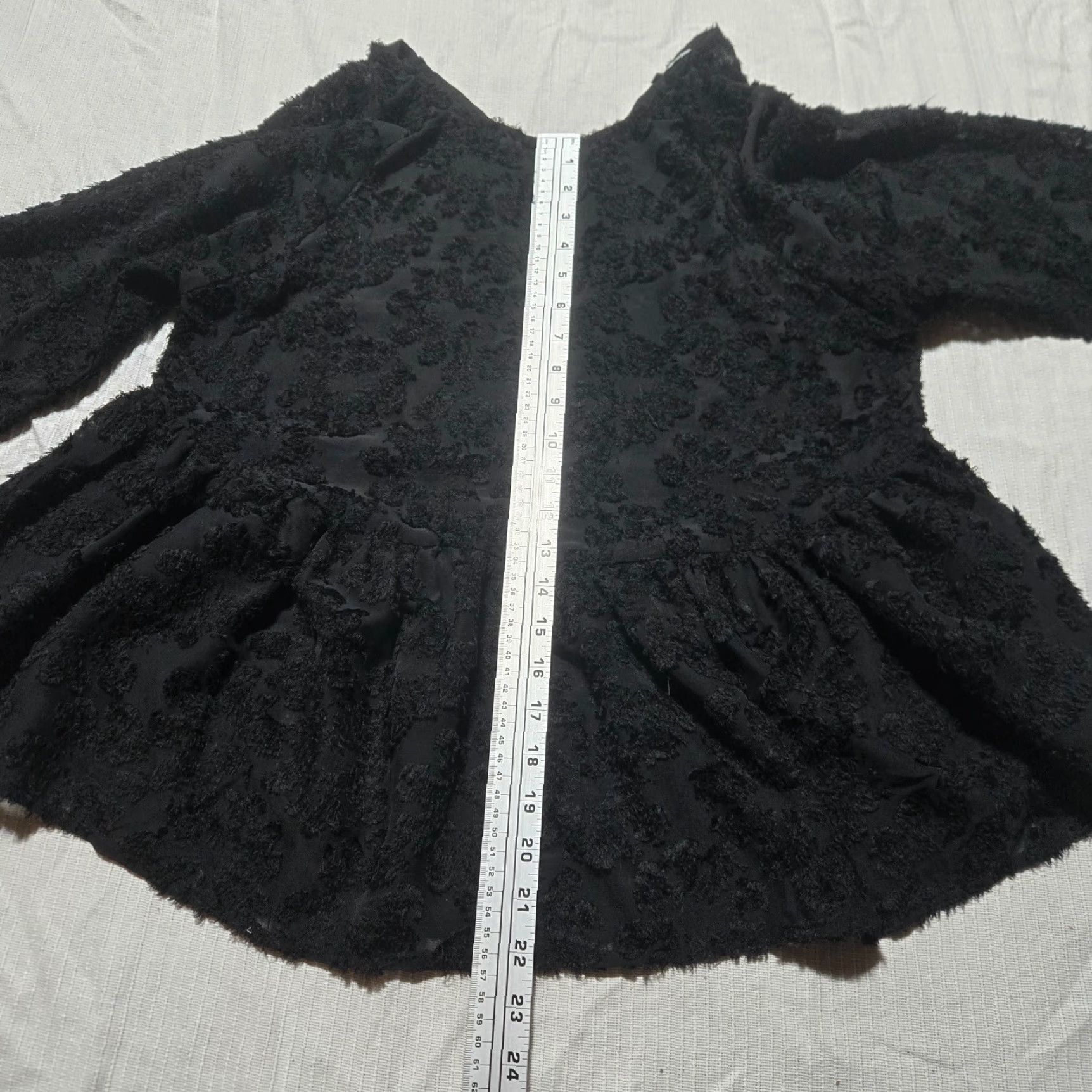 Vintage VINTAGE French Shirt Adult Medium Black Floral Lace Oversized Blouse Women M Size M / US 6-8 / IT 42-44 - 6 Thumbnail