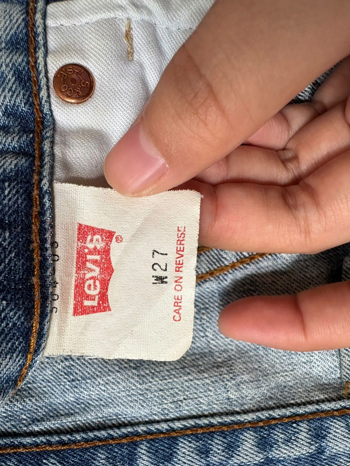 Levi's × Levi's Vintage Clothing Vintage 90s Levis 504 Mud Wash Loose Baggy Jeans Size US 27 - 9 Thumbnail