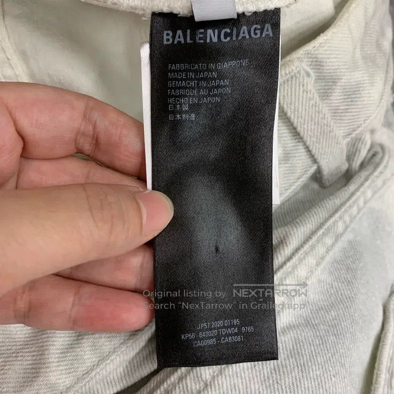Other Balenciaga White destroyed hole button denim jeans Size 25" / US 0 / IT 36 - 8 Thumbnail