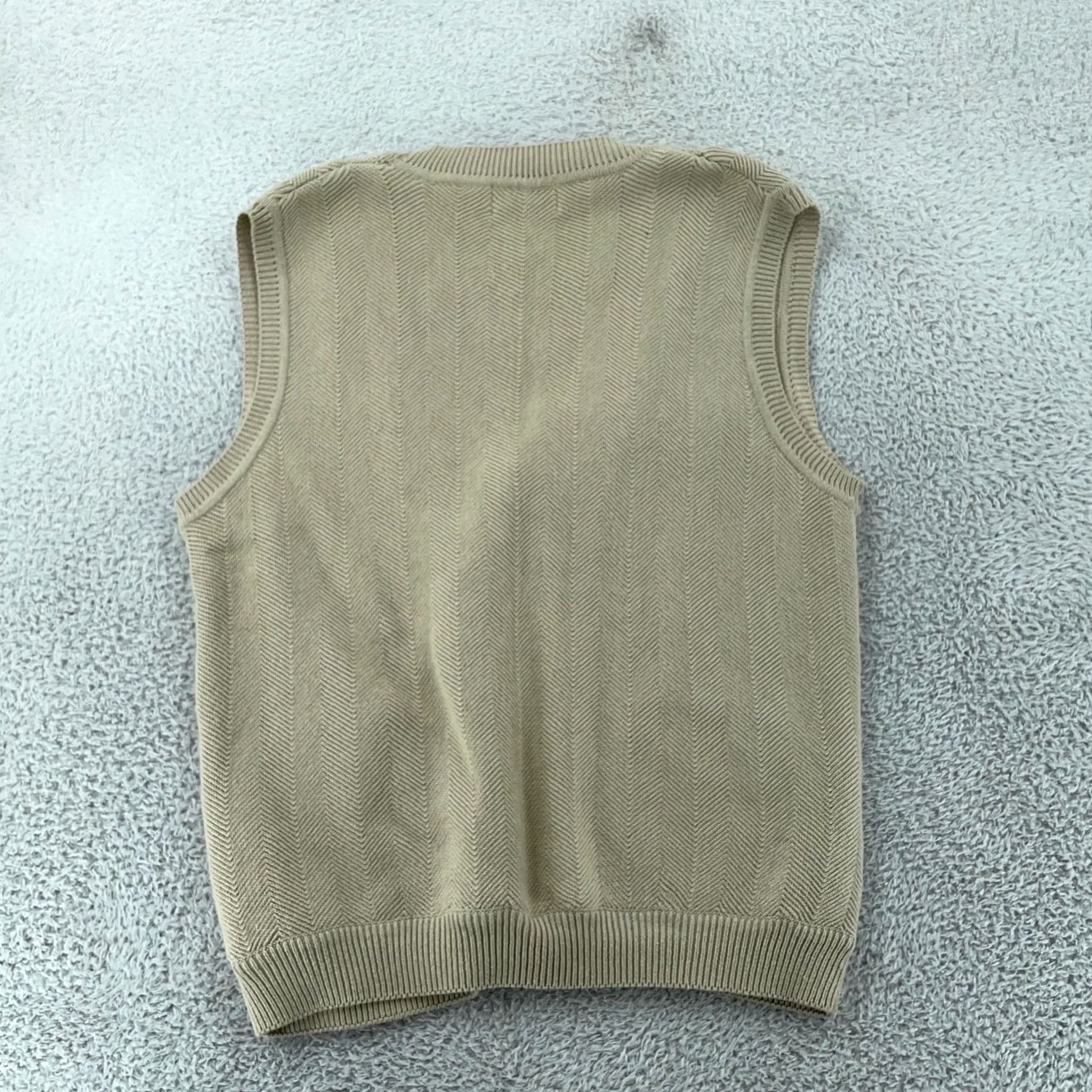 Eddie Bauer VINTAGE Eddie Bauer Sweater Vest Beige Cable Knit Sleeveless Cardigan Adult Small Size US S / EU 44-46 / 1 - 3 Thumbnail