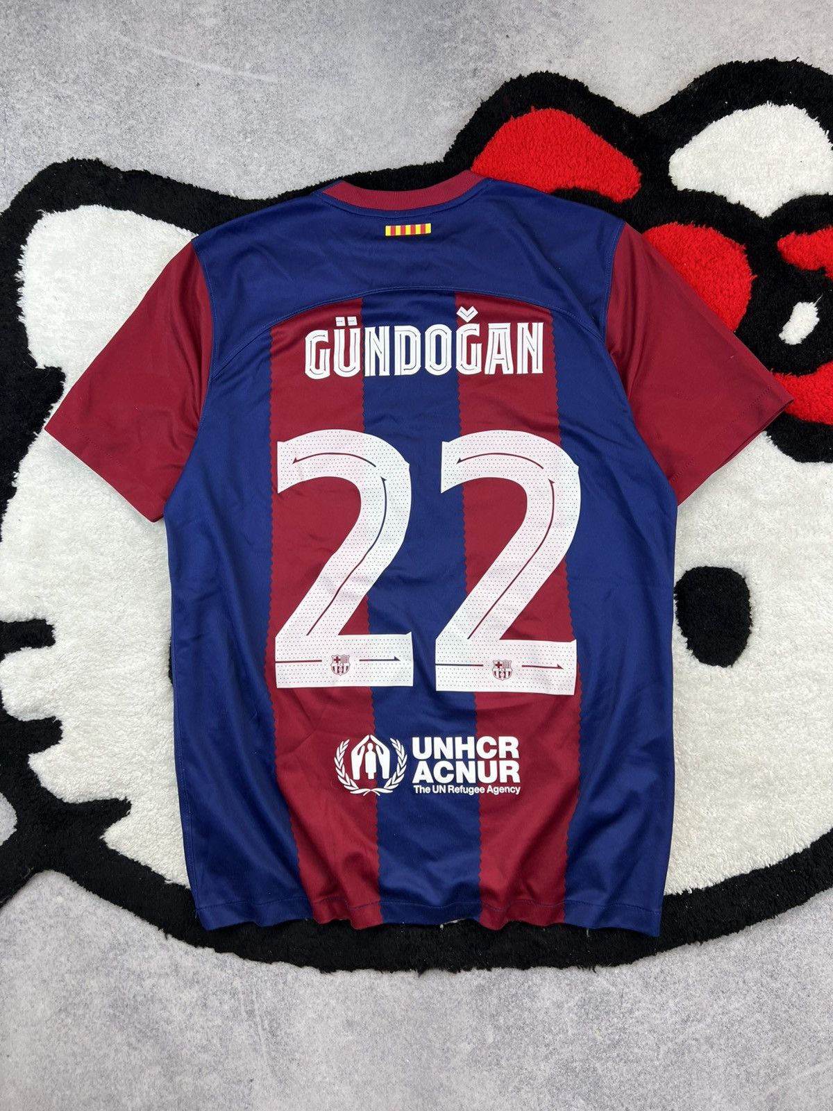 Nike Fc Barcelona Nike 2023/24 Gundogan Football Soccer Jersey Size US M / EU 48-50 / 2 - 1 Thumbnail